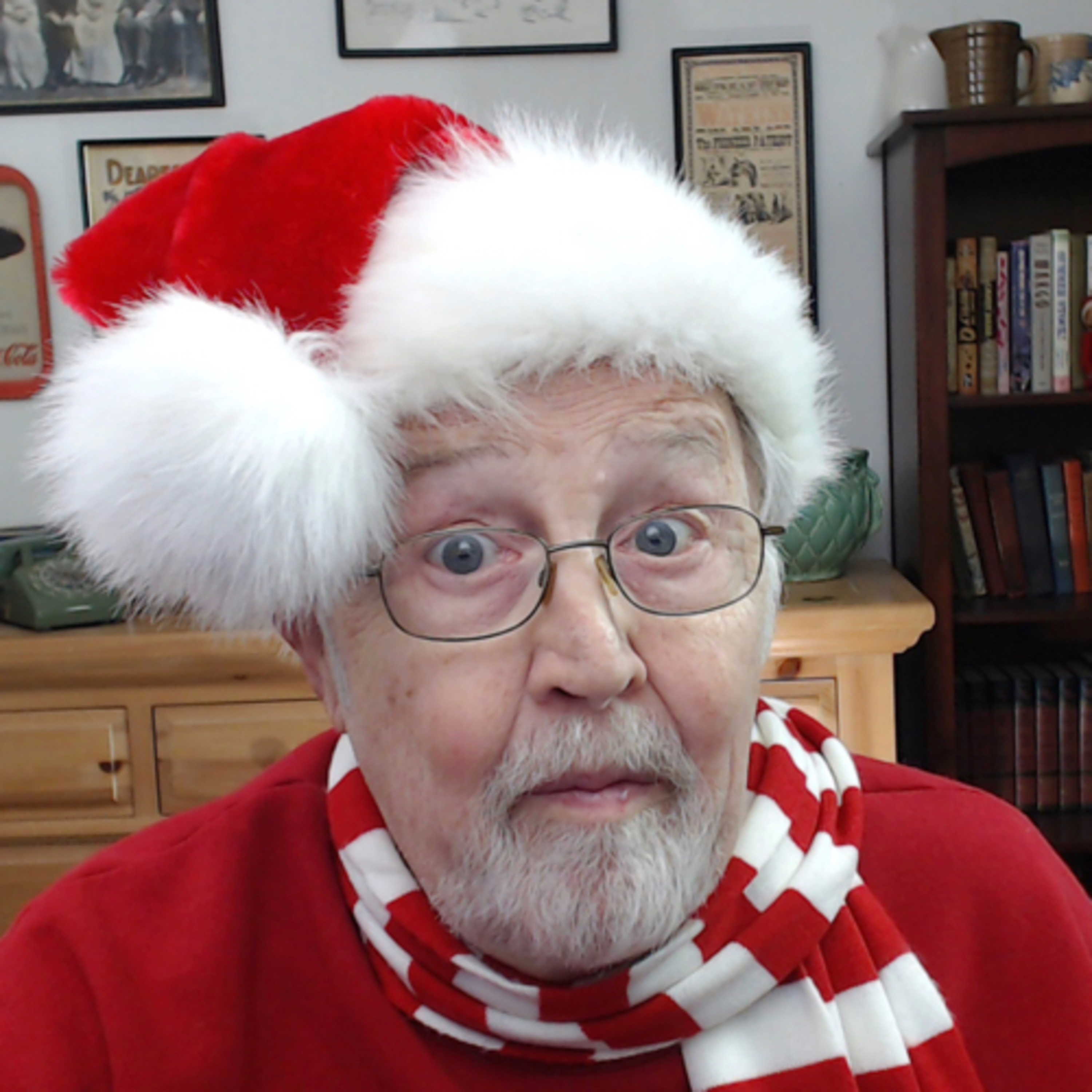 Old Man Steve singing "Jingle Bell Rock"
