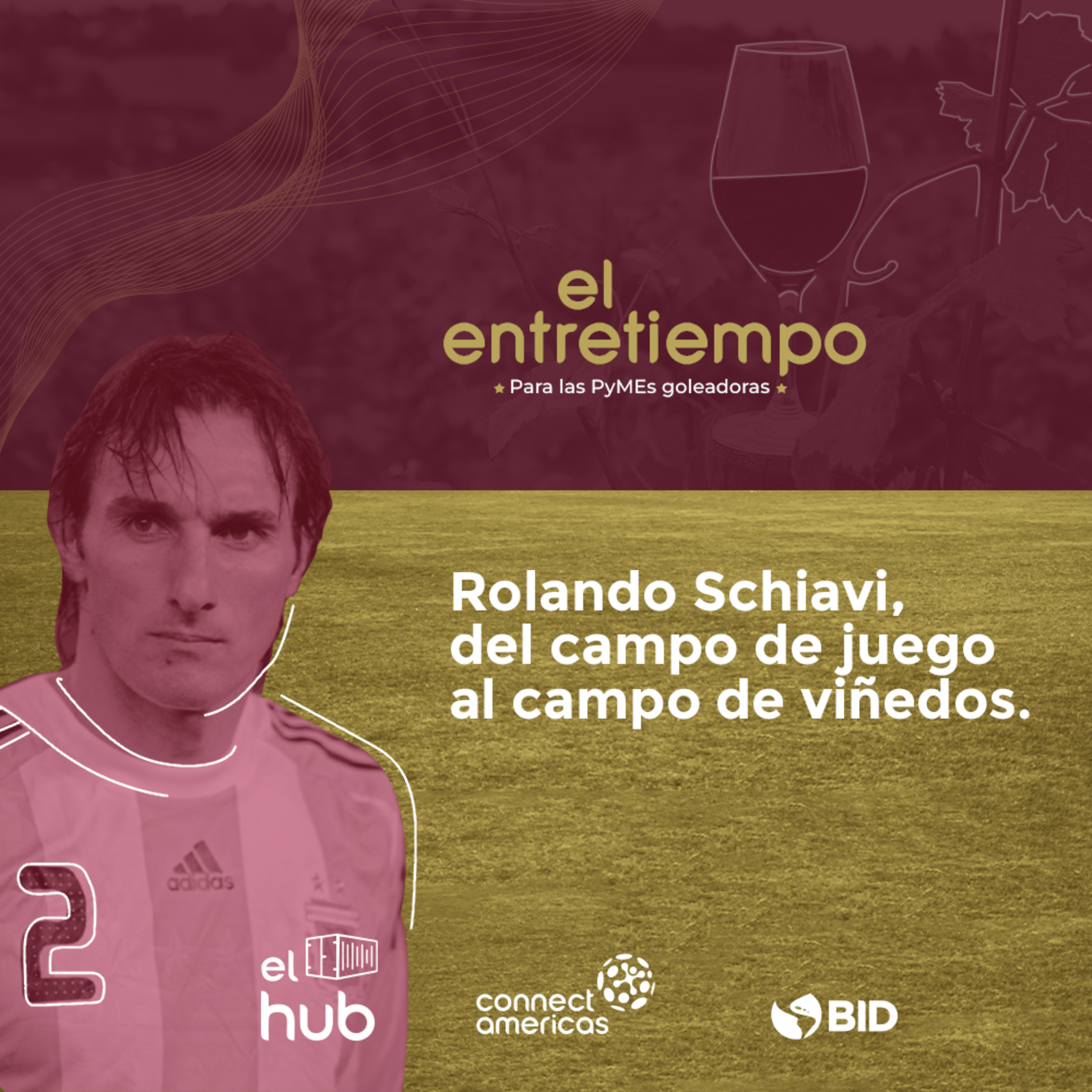 Rolando Schiavi, del campo de juego al campo de viñedos