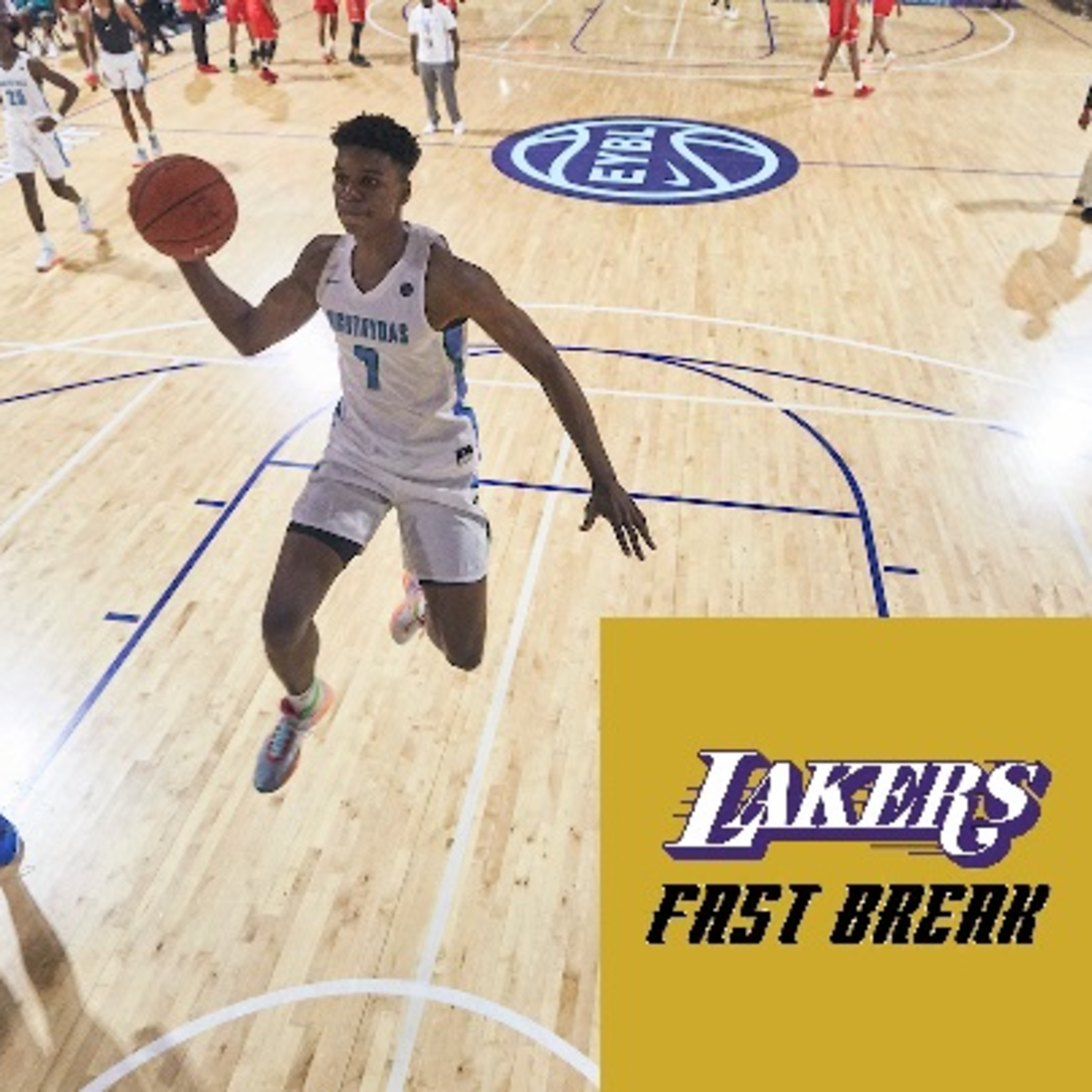 cover of episode Lakers Fast Break- The NBA Fights Back on Future Draft Prospects with Rafael Barlowe from NBA Draft Junkies!