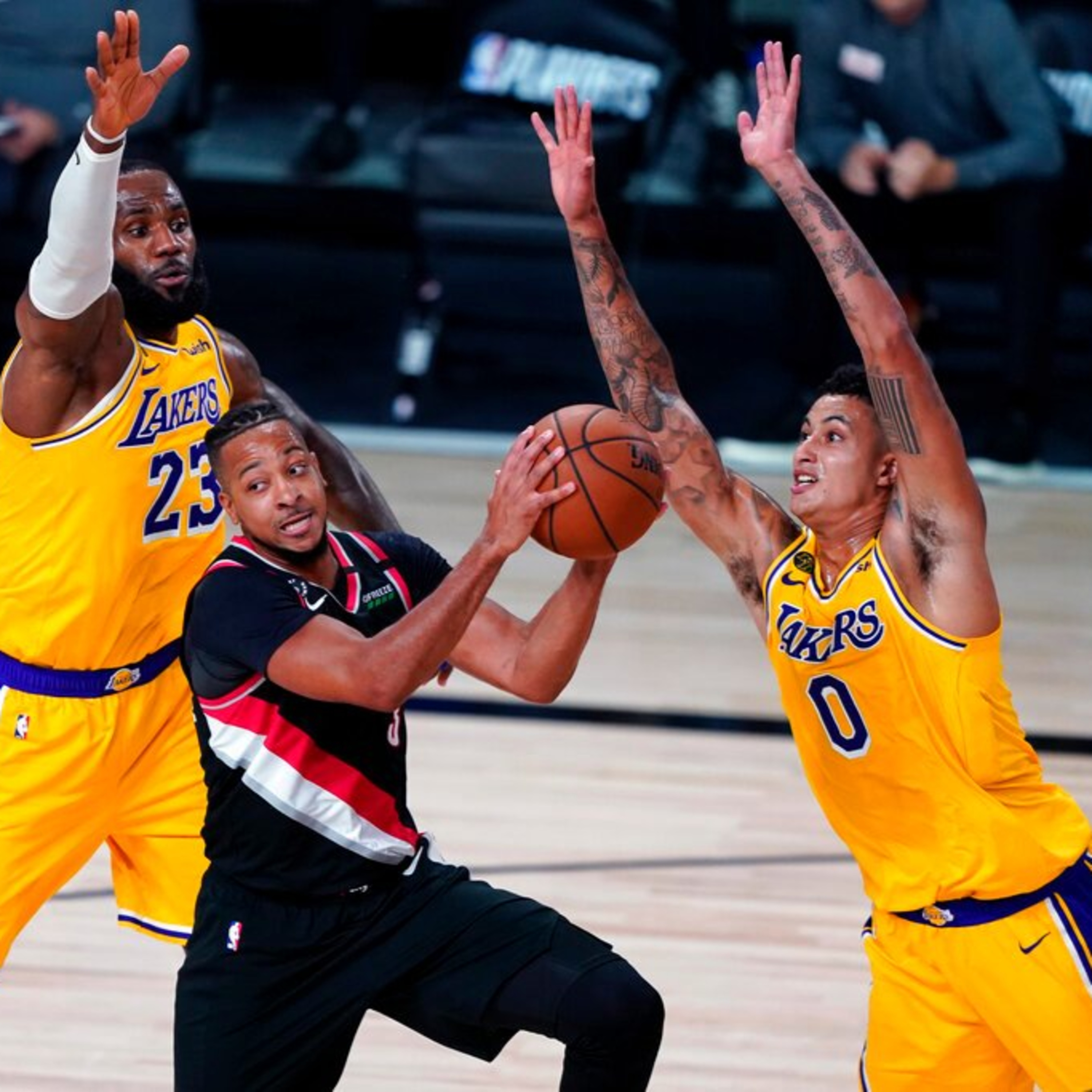 cover of episode Lakers Fast Break- NBA Playoffs Resume This Saturday with LakerTom!