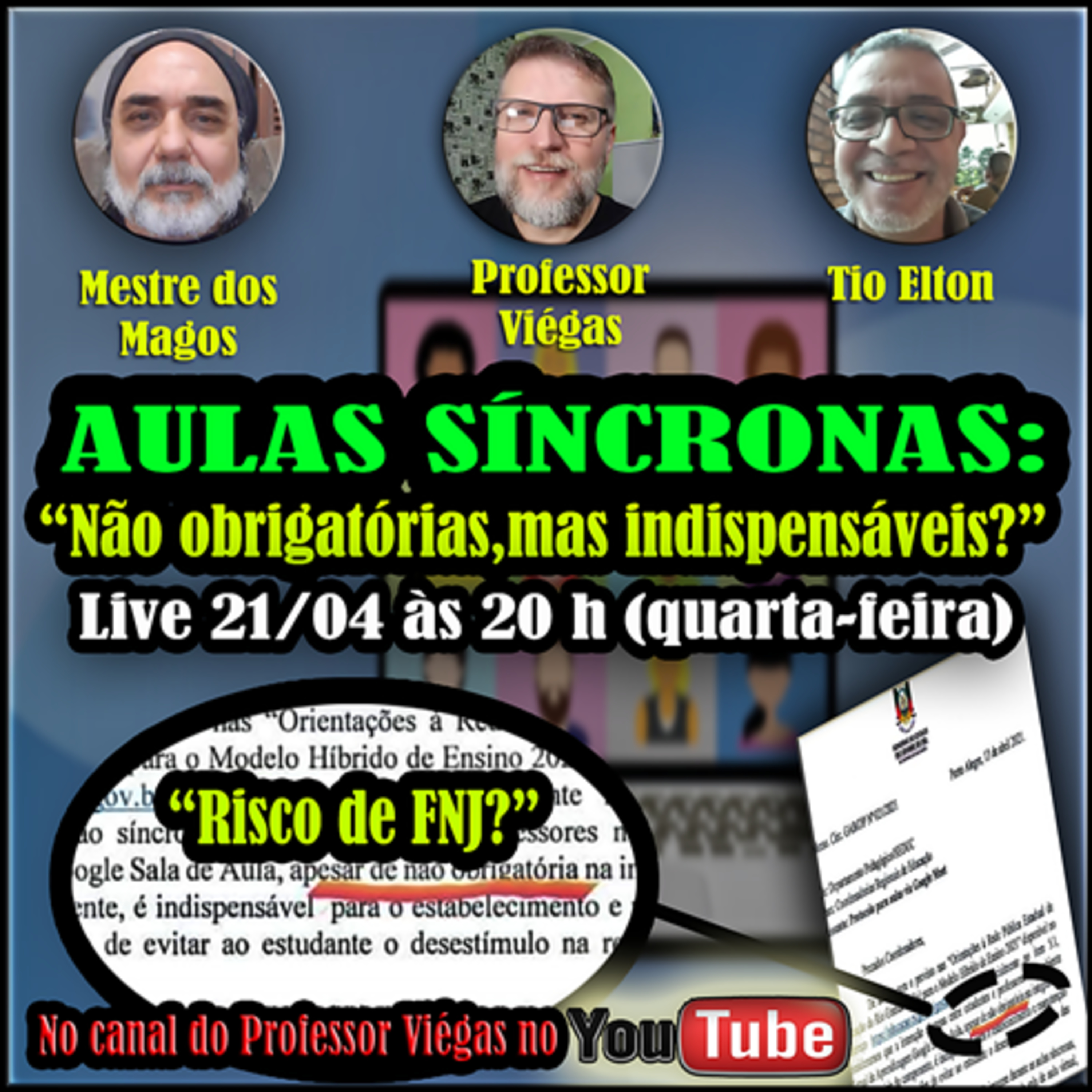 😨AULAS SÍNCRONAS: NÃO OBRIGATÓRIAS, MAS INDISPENSÁVEIS? MOMENTO TECNOLOGIAS NA EDUCAÇÃO🧐😨 episode artwork