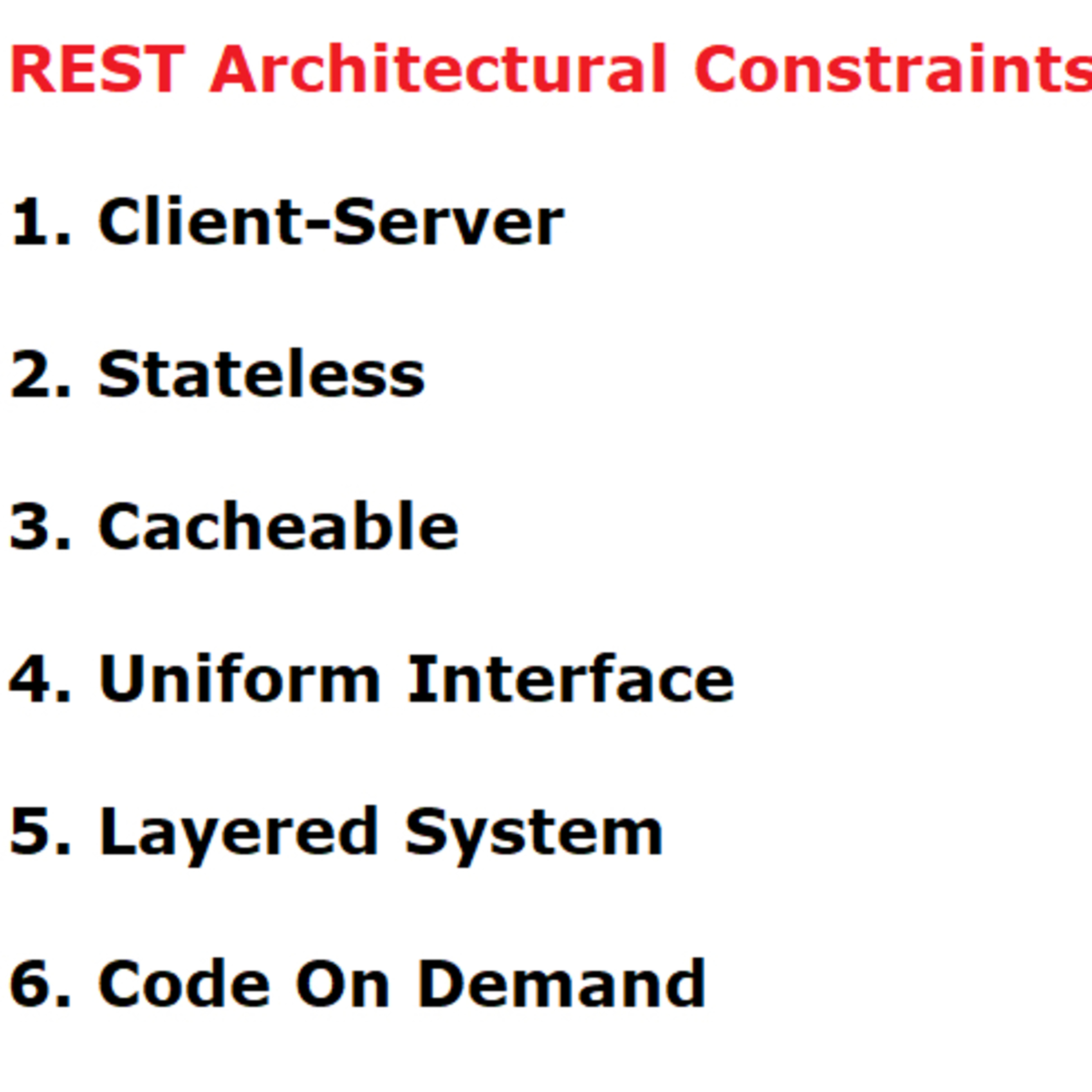 What is Rest and its constraints ?