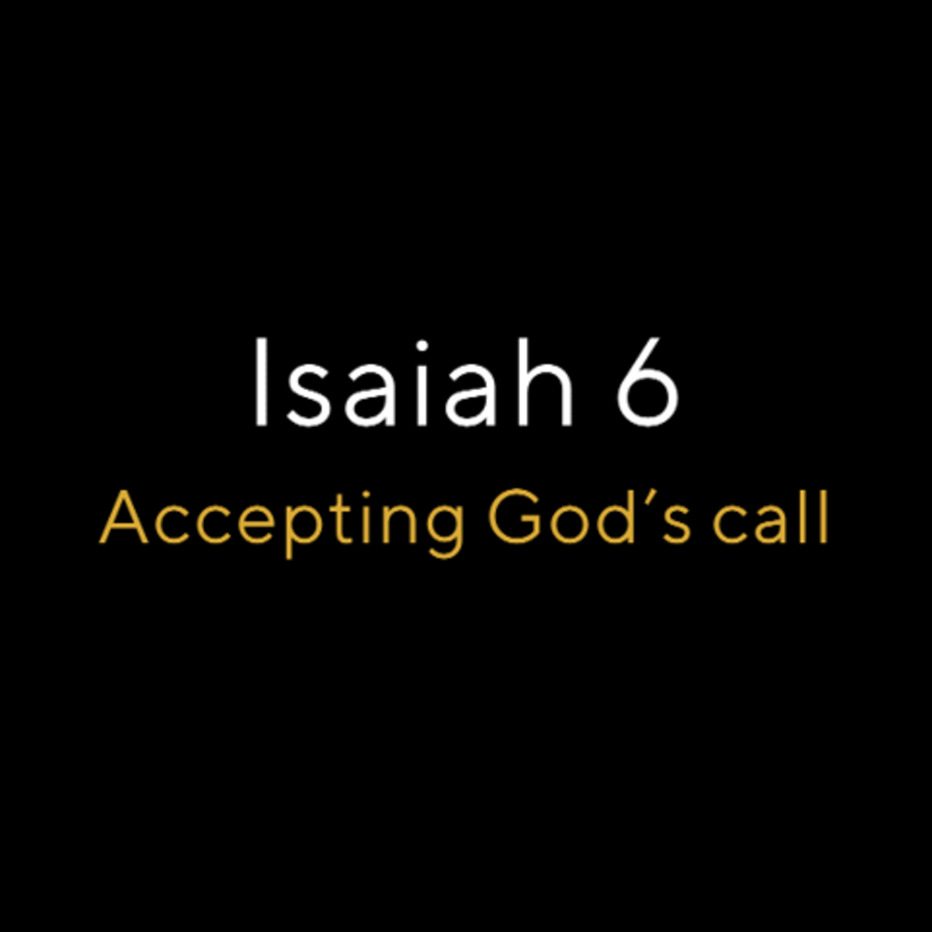 Accepting God’s call episode artwork