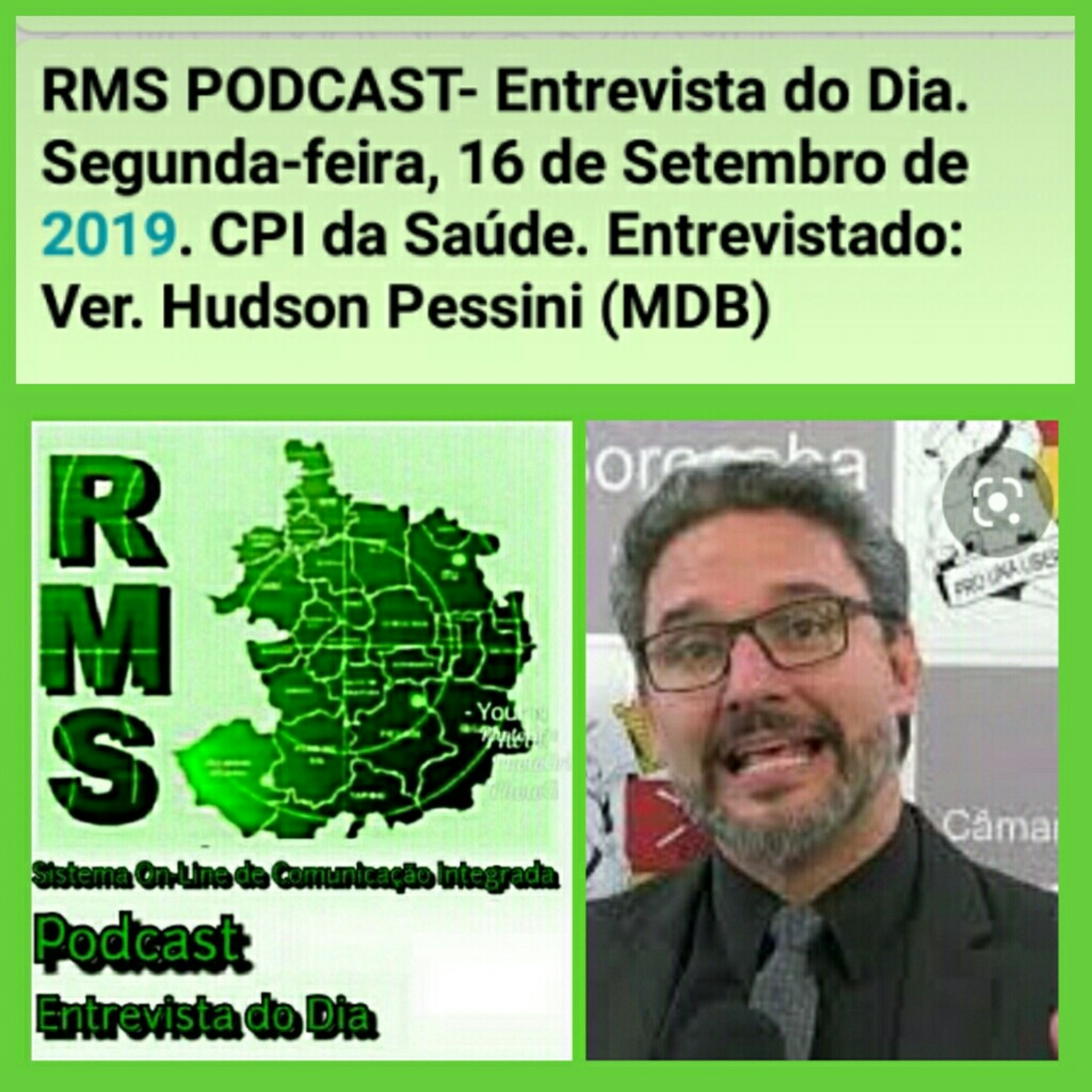 CPI da Saúde irá investigar contratos - Entrevista: Ver Hudson Pessini (MDB) episode artwork