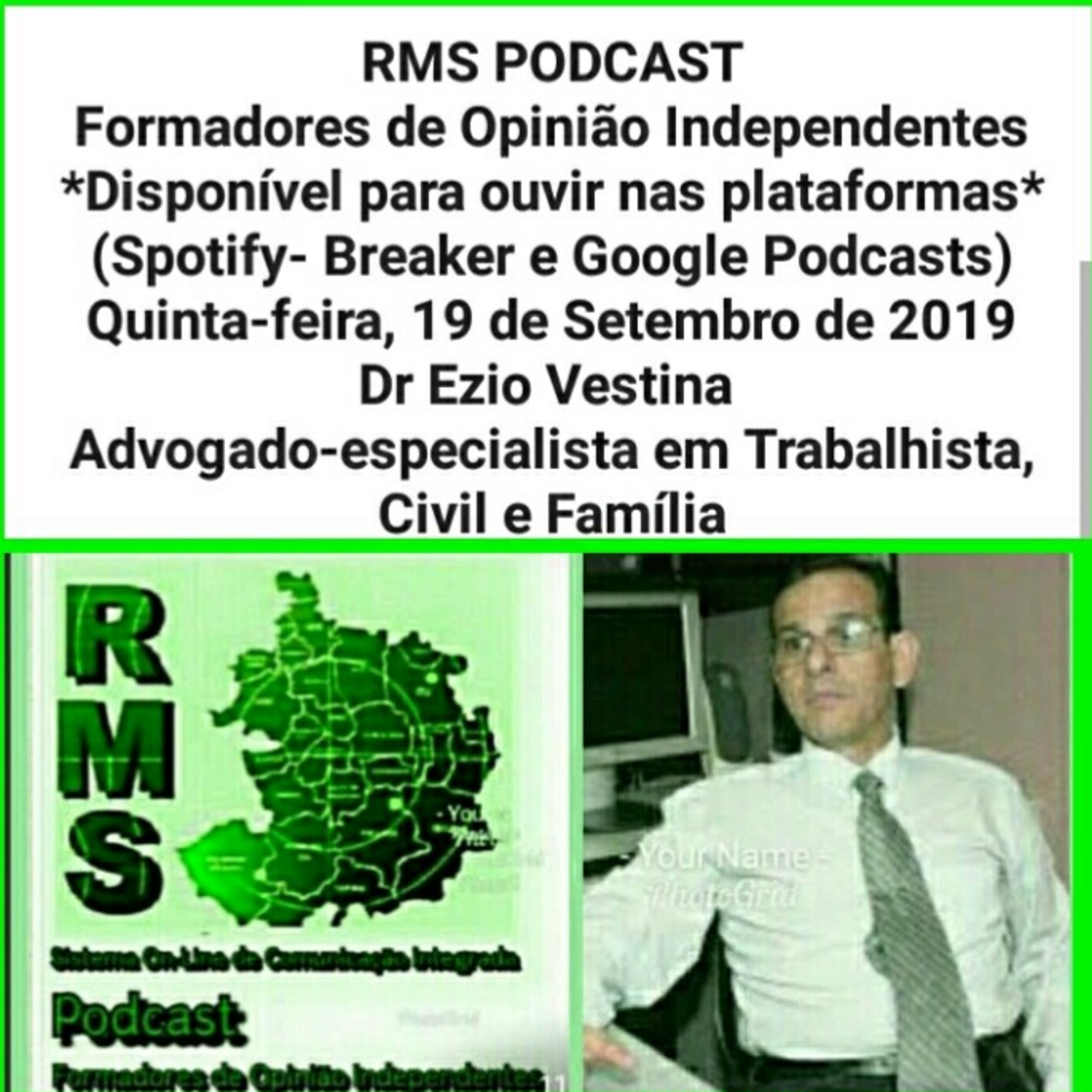 Formadores de Opinião Independentes - Ezio Vestina - Advogado especialista em Trabalhista- Civil e Família episode artwork