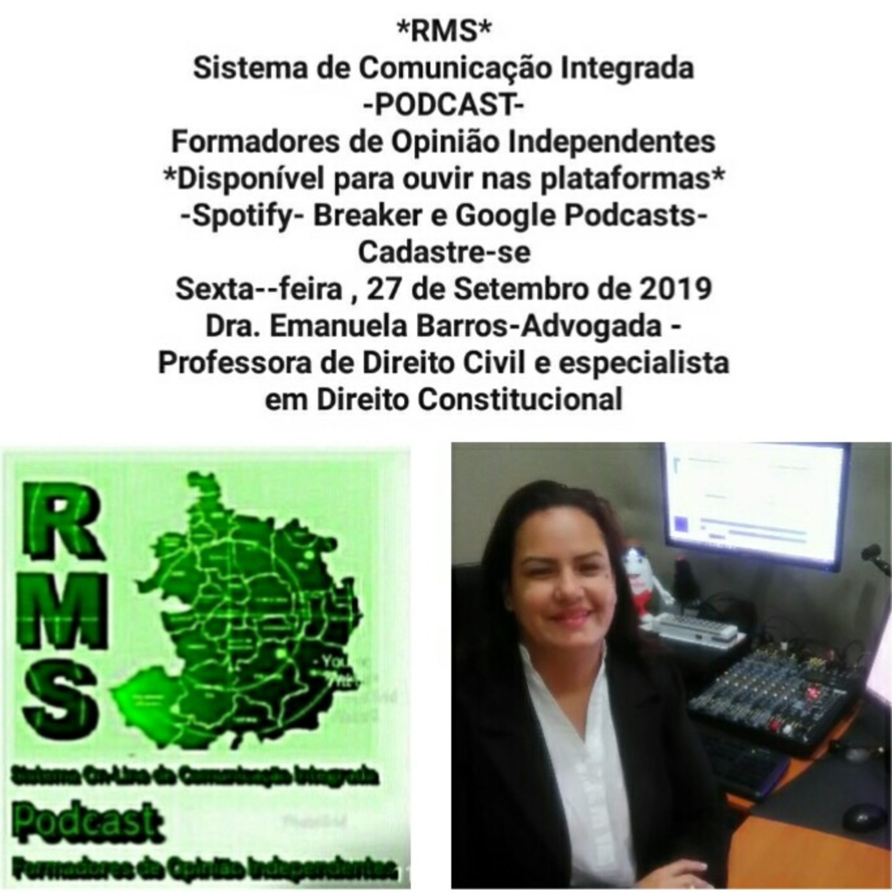 Formadores de Opinião Independentes- Dra. Emanuela Barros - Advogada Professora de Direito Caivil - especialista em Direito Constitucional episode artwork