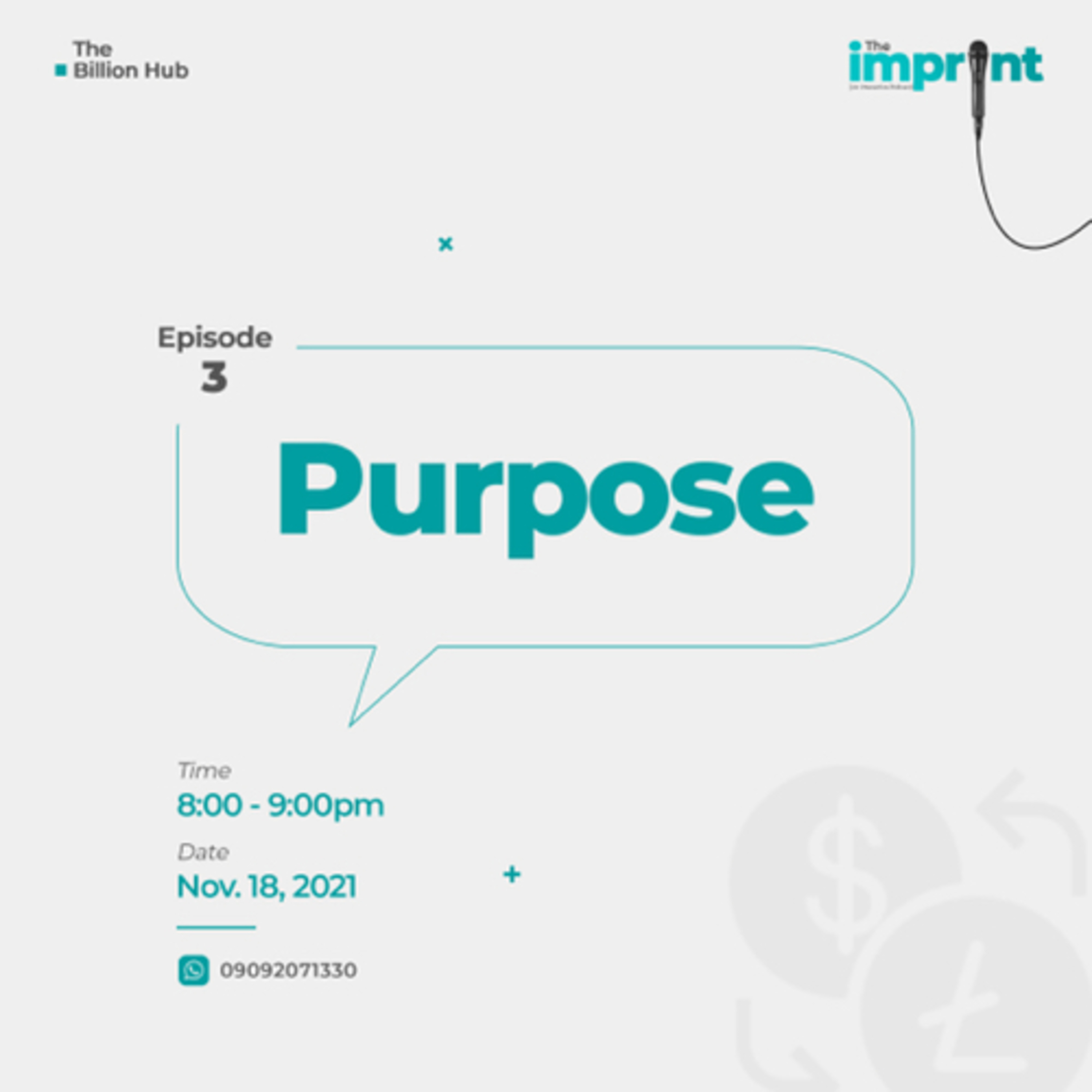 Ep. 003: Purpose episode artwork