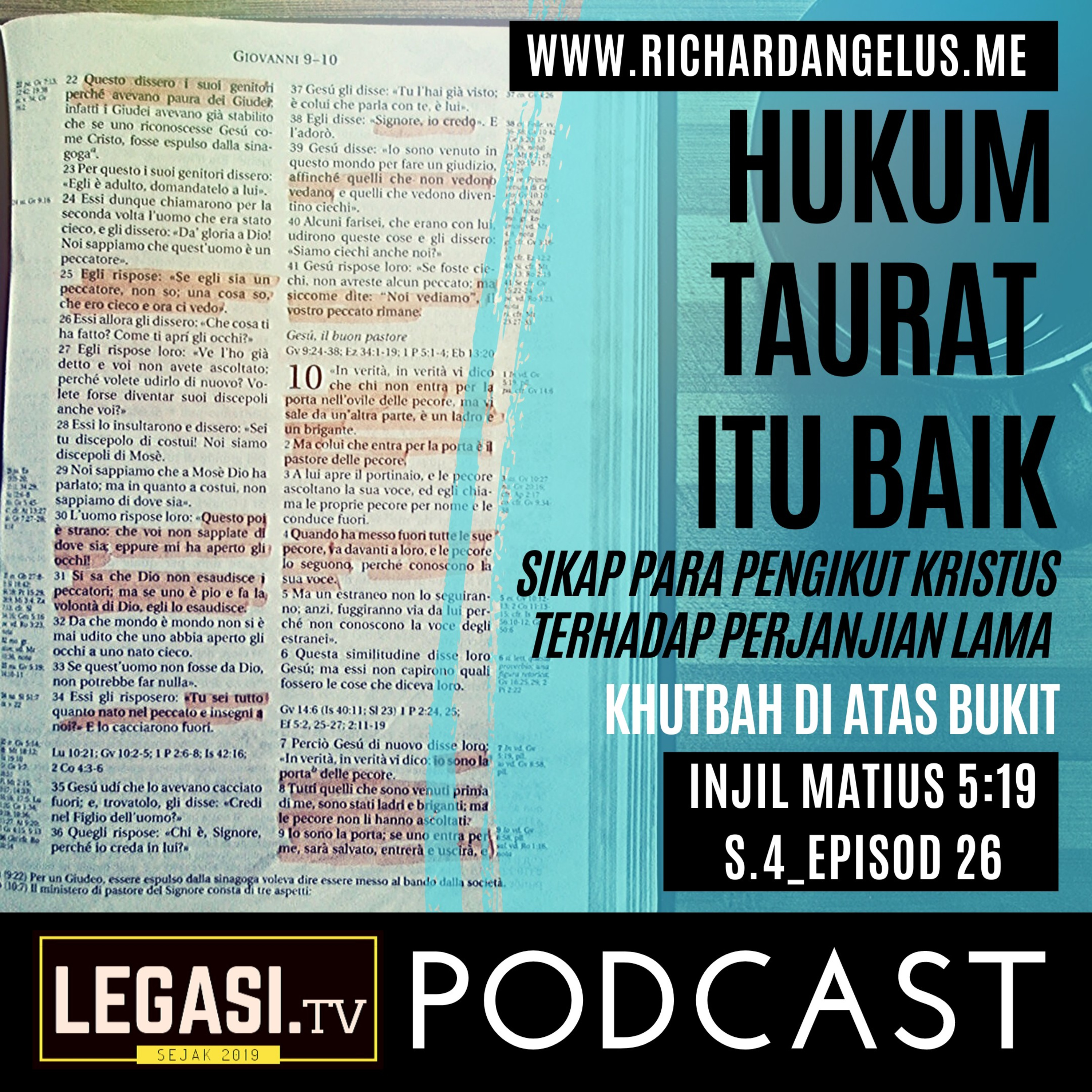 Matius 5:19 Hukum Taurat Itu Baik: Sikap Para Pengikut Kristus terhadap Perjanjian Lama  episode artwork