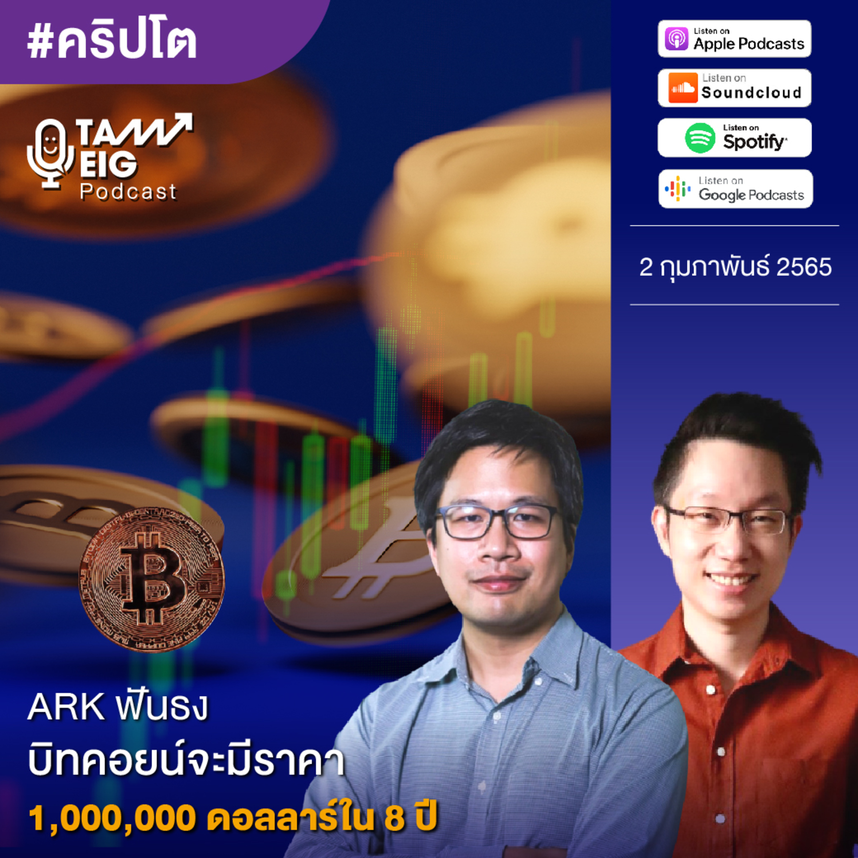ถามอีกกับอิก TE 424 | ARK ฟันธง บิทคอยน์จะมีราคา 1,000,000 ดอลลาร์ใน 8 ปี