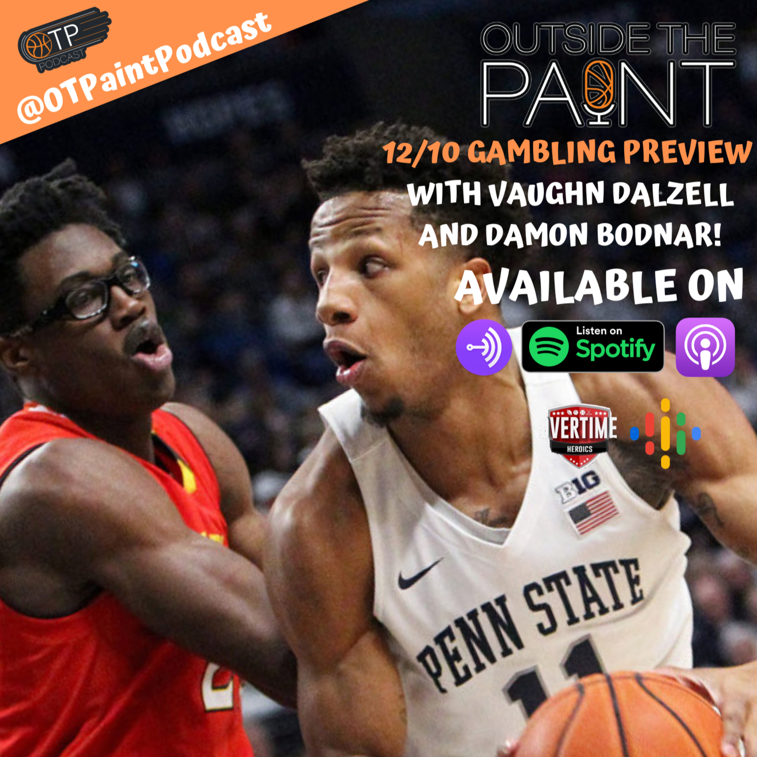Outside The Paint - 12/10 Betting Preview with Vaughn Dalzell and Damon Bodnar episode artwork