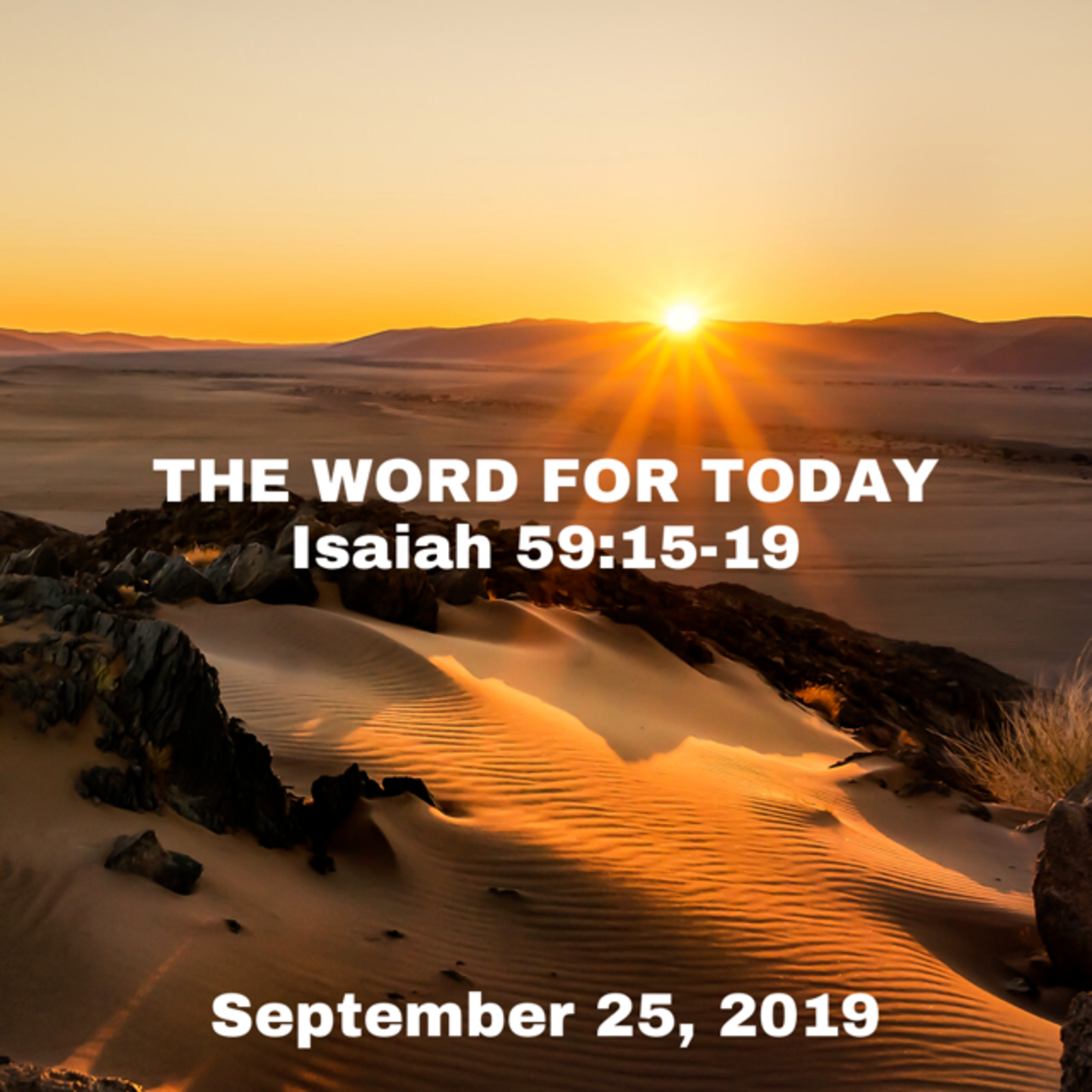 The Word For Today - September 24, 2019