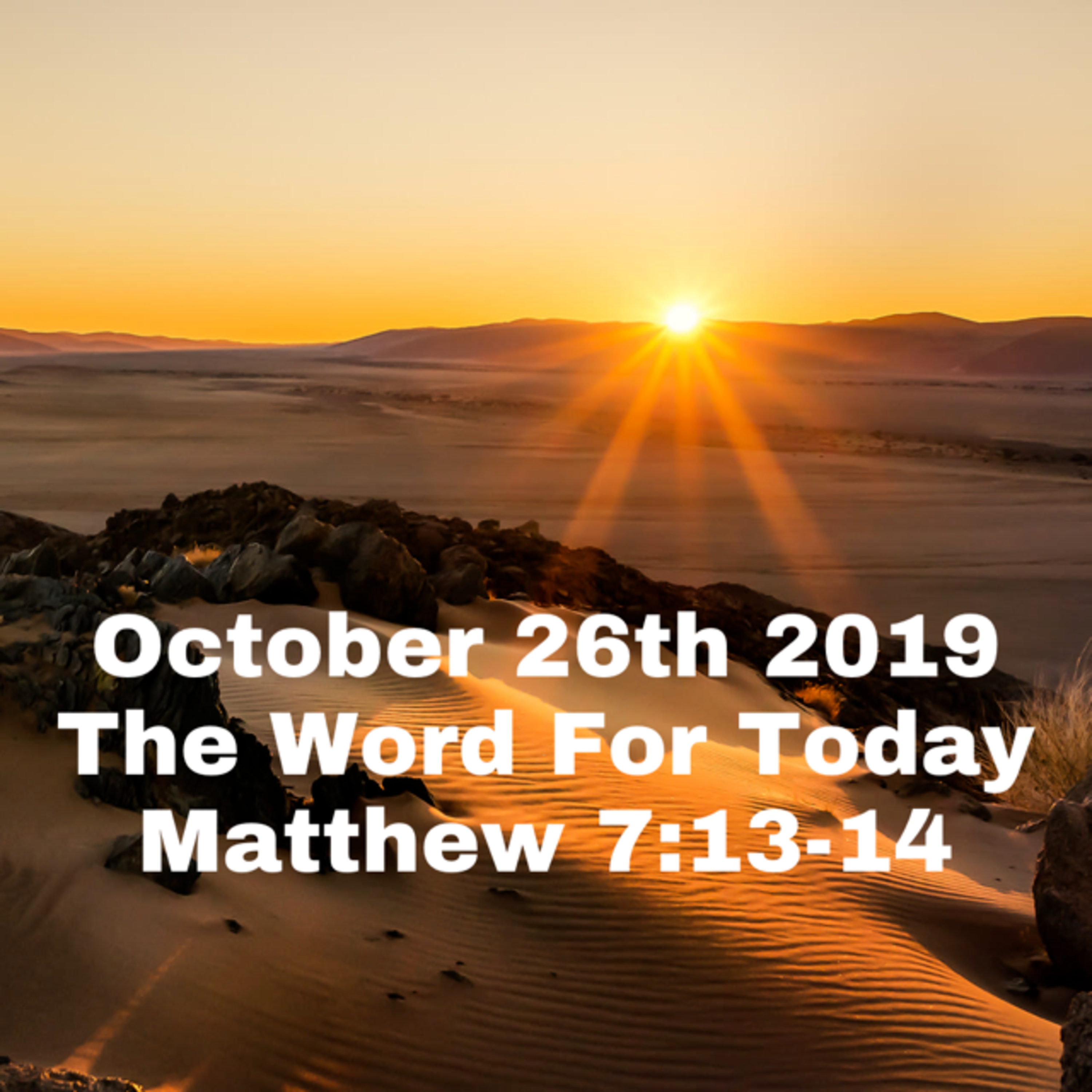 The Word For Today - September 24, 2019
