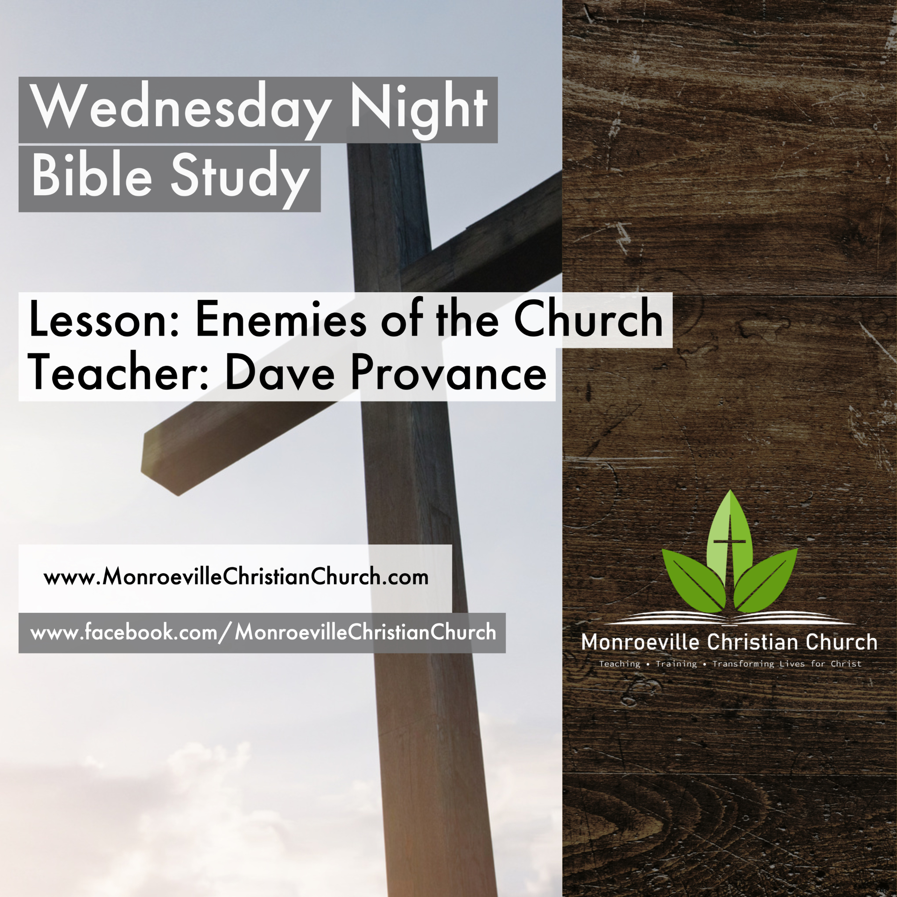 8-31-22 PM Bible Study - Dave Provance - Enemies of the Church episode artwork