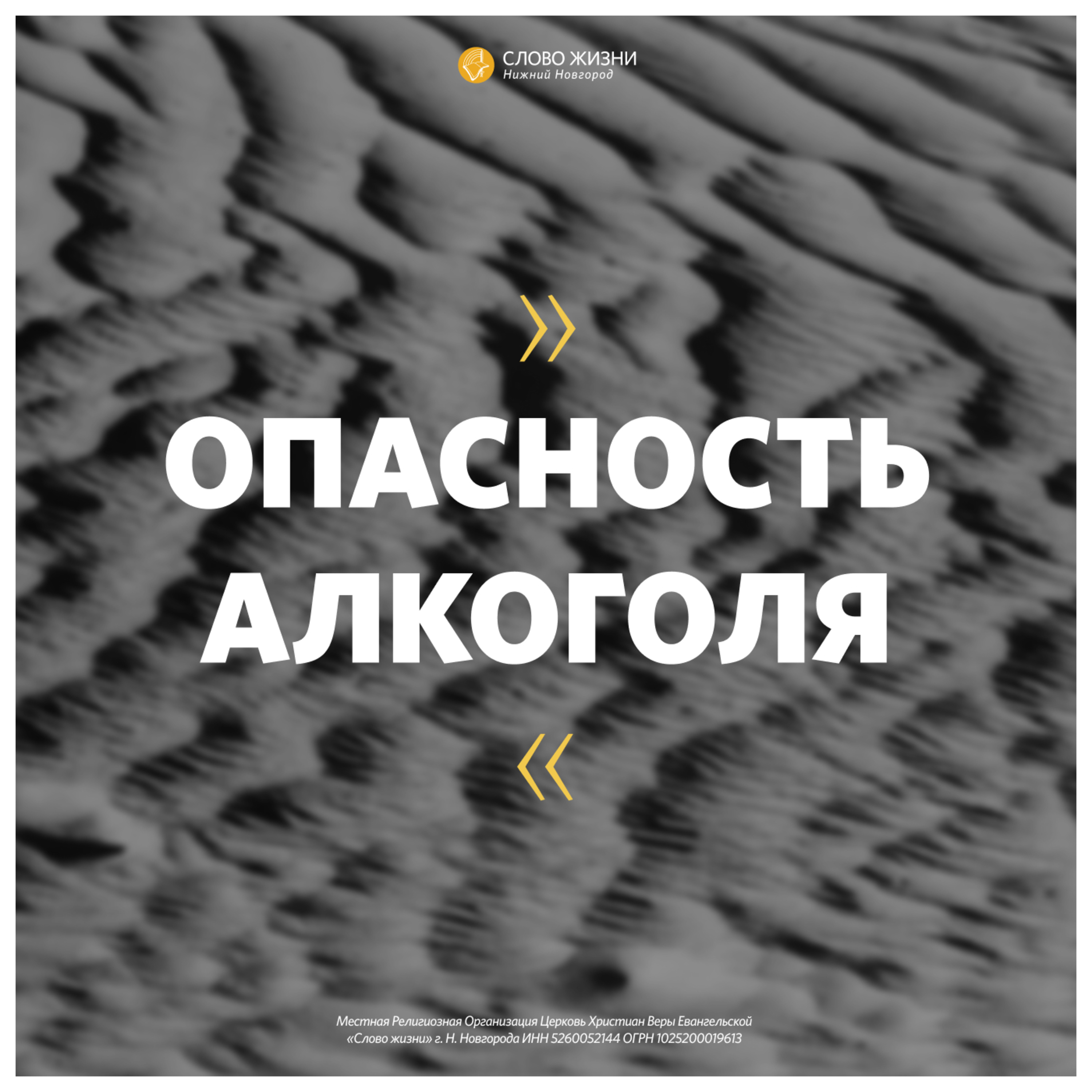 «Опасность алкоголя» Геннадий Ершов 8 ноября 2020г