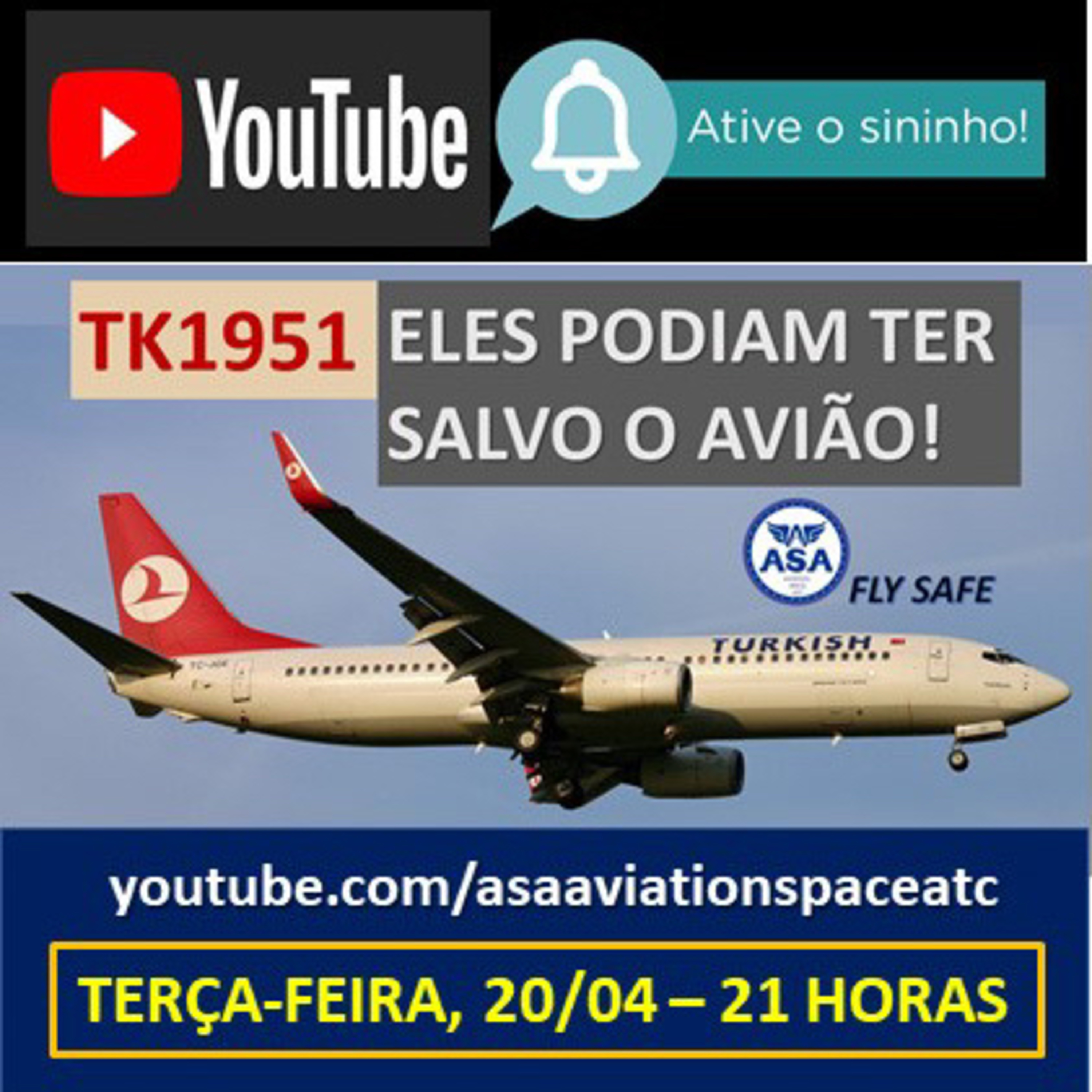 TK1951: ELES PODIAM TER SALVO O AVIÃO! - Canal ASA (Fly Safe) - Episódio 369 episode artwork
