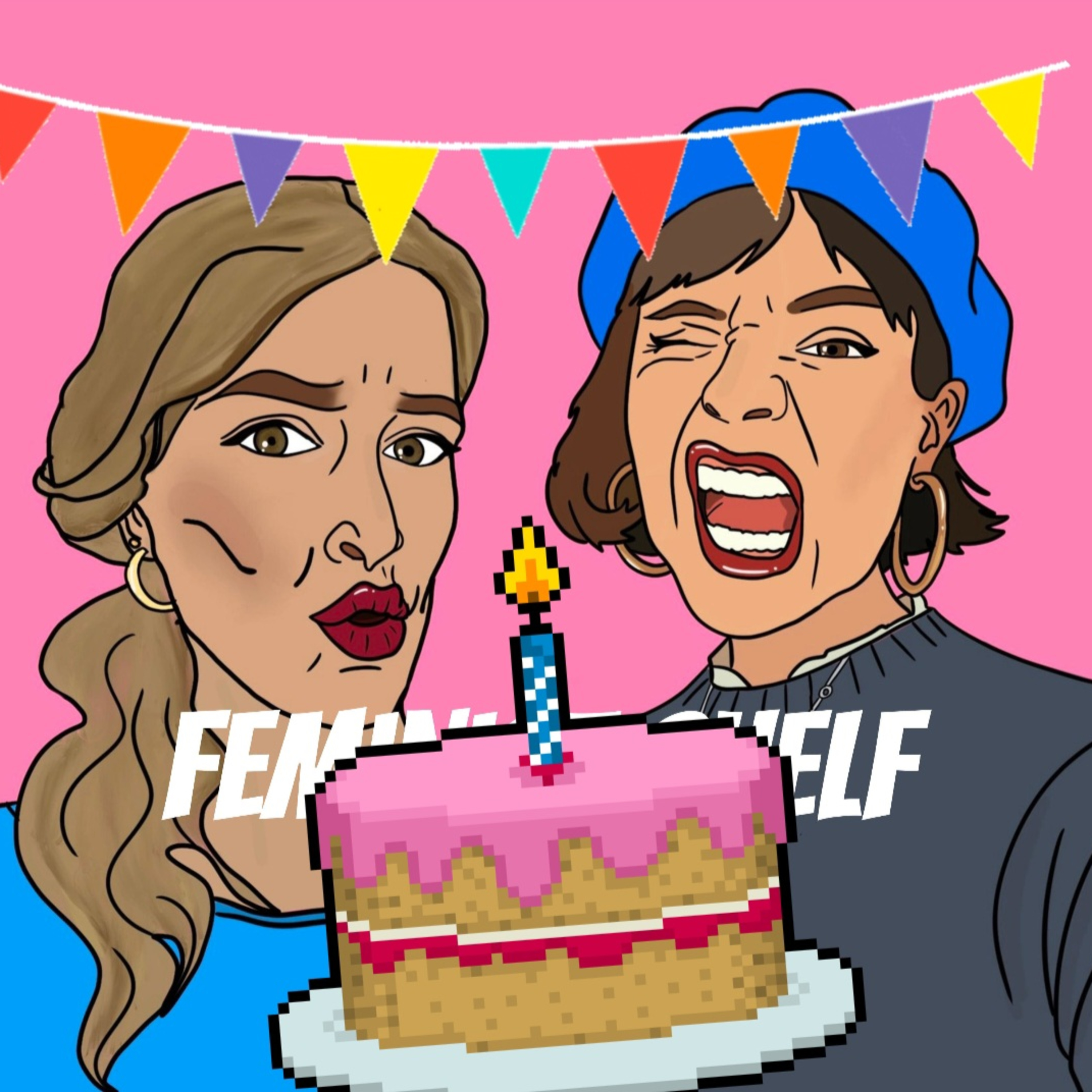Geburtstags Feminist Shelf Control Q&A episode artwork