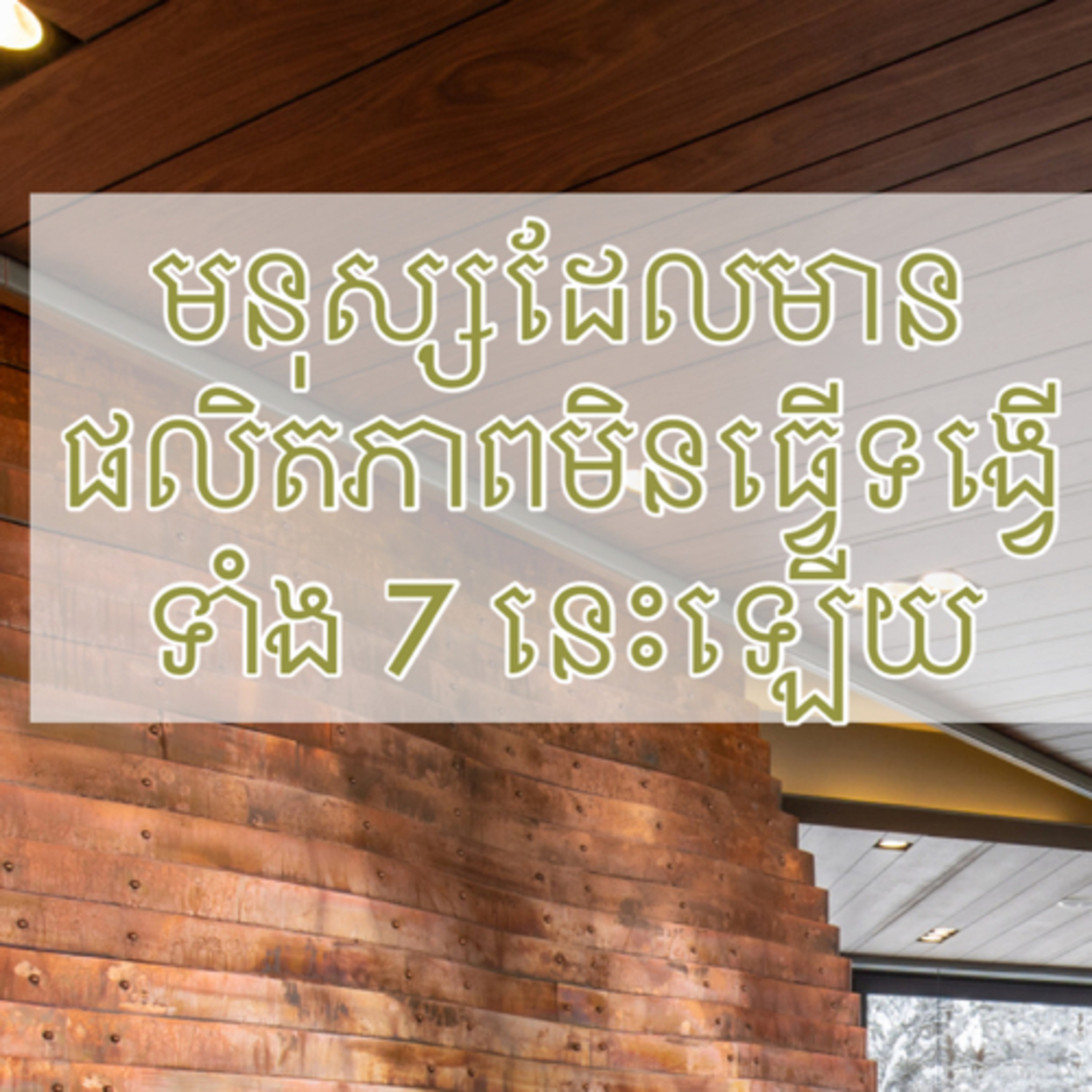 មនុស្សដែលមានផលិតភាពមិនធ្វើទង្វើទាំង 7 នេះឡើយ episode artwork