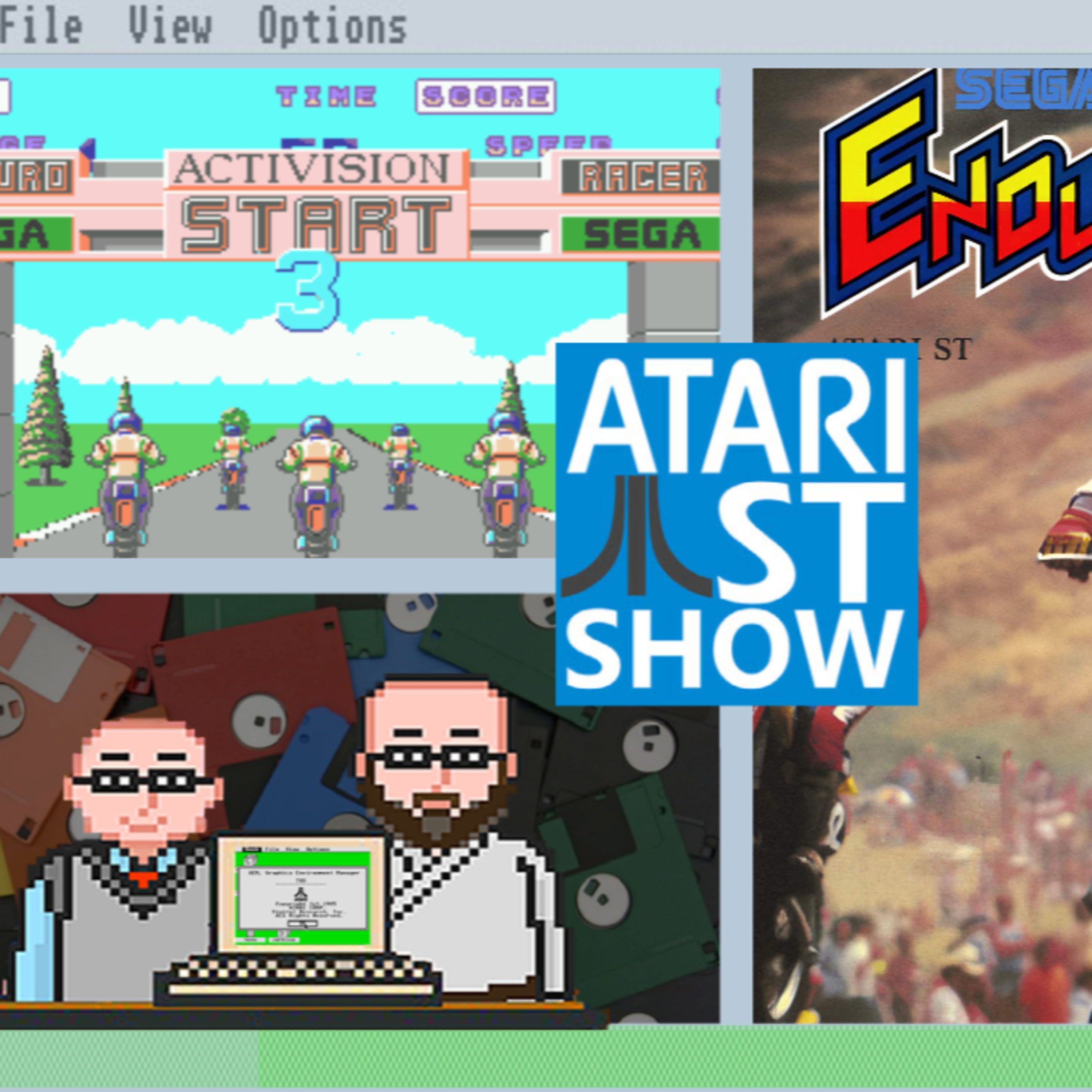 Enduro Racer - Is the Speccy version better? The Atari ST Show Podcast 12