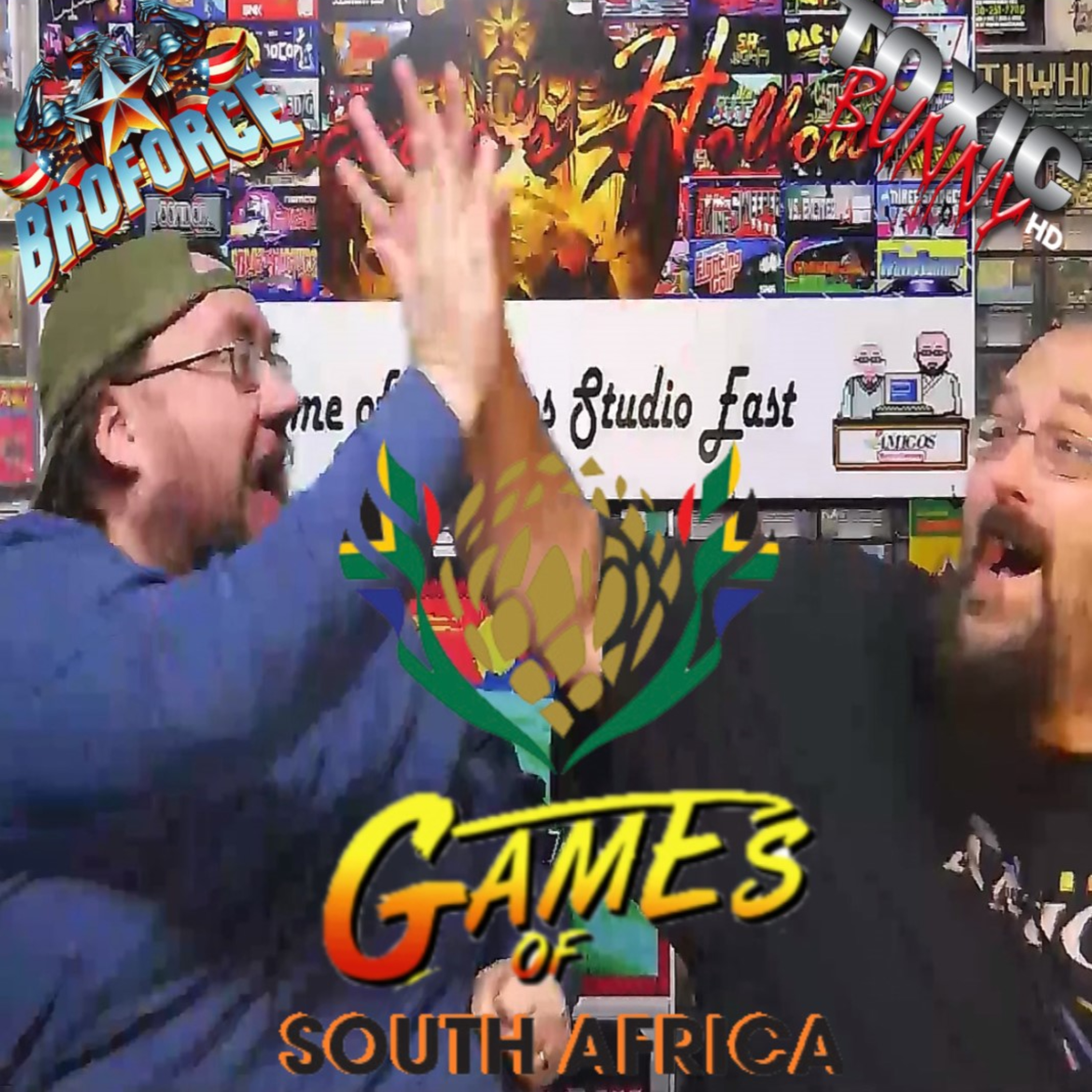 Games of South Africa - Toxic Bunny (DOS) and Broforce (Steam) - ARG Presents 248