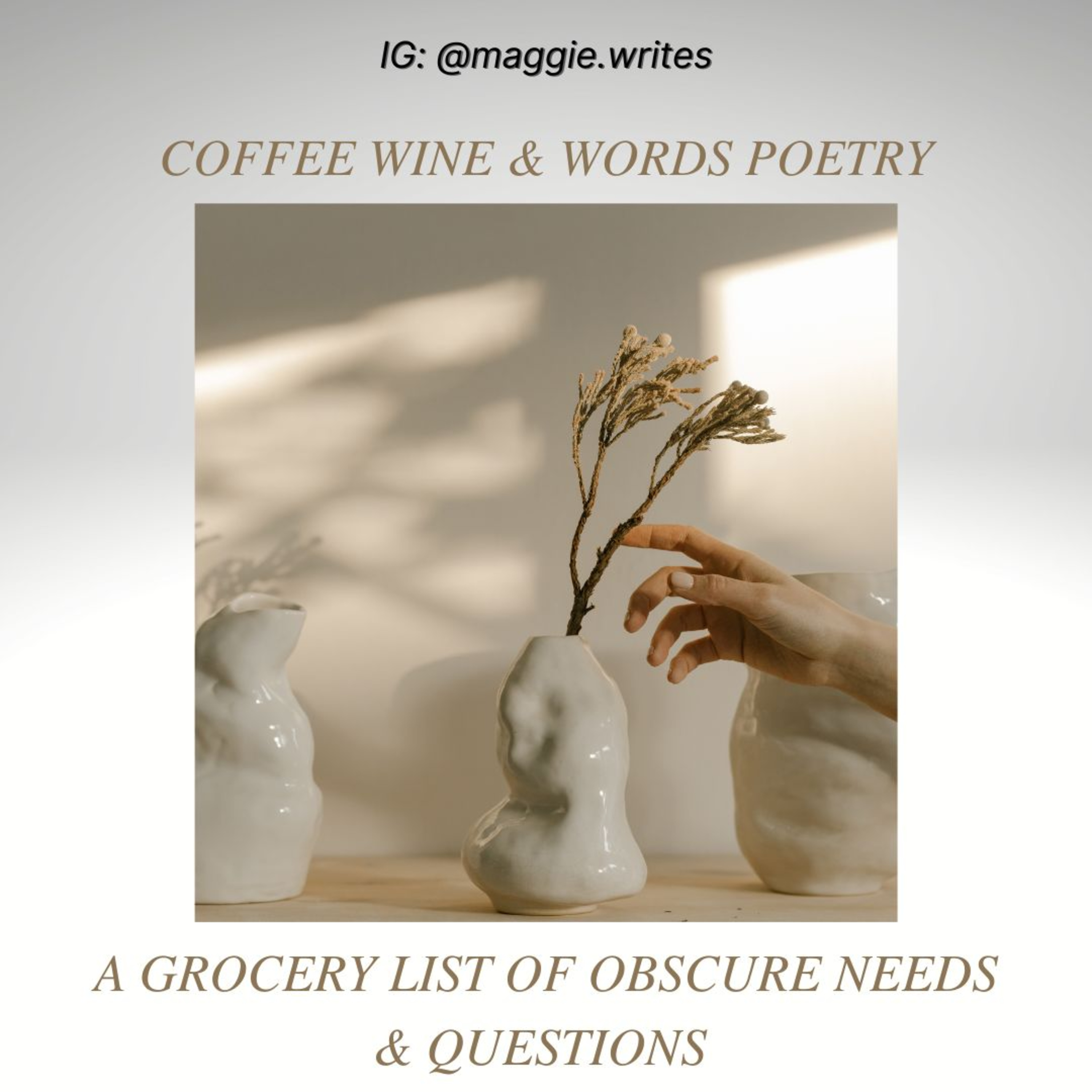 COFFEE WINE and WORDS Poetry