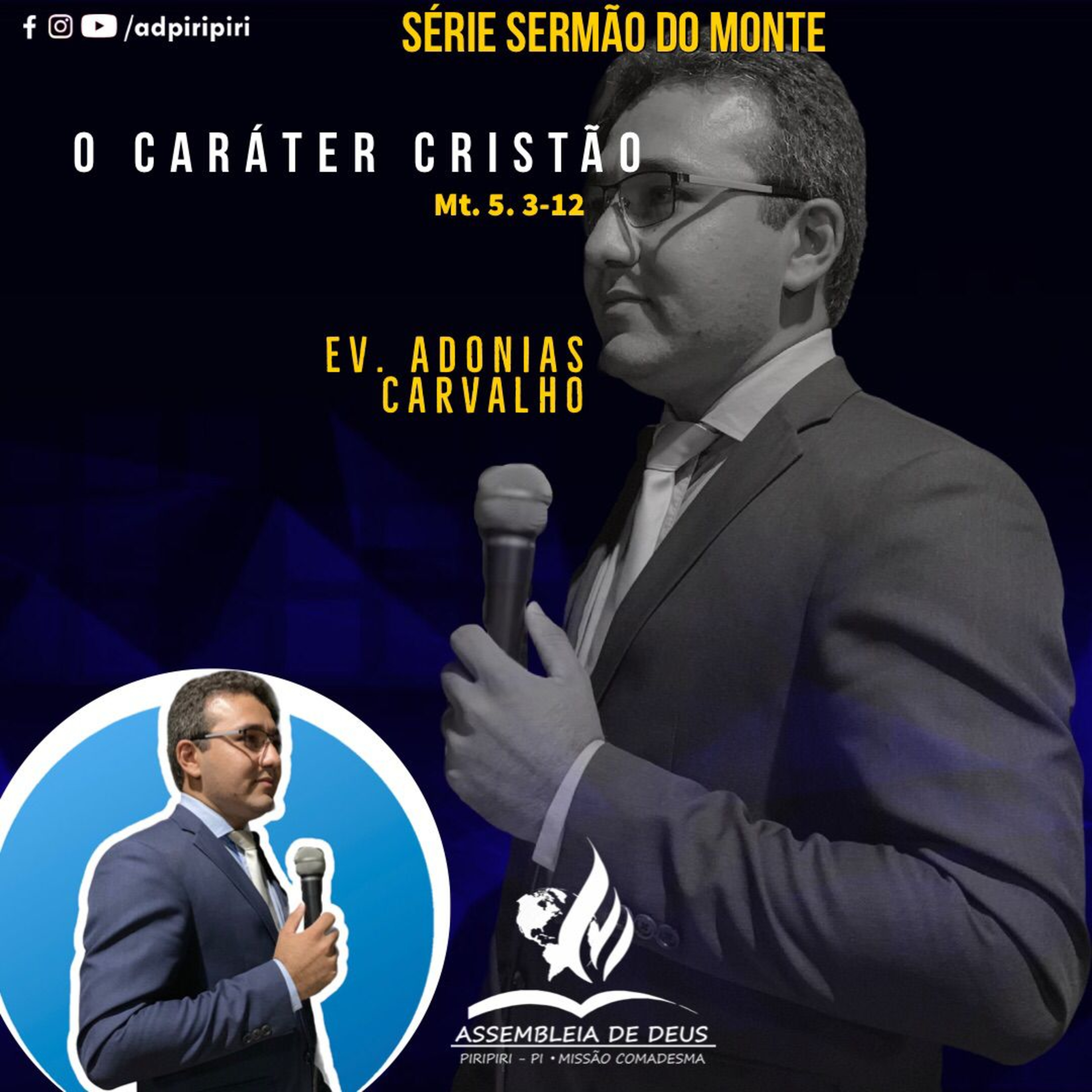 SERMÃO NO MONTE - O CARÁTER CRISTÃO (Mt. 5.3-12) #100 episode artwork