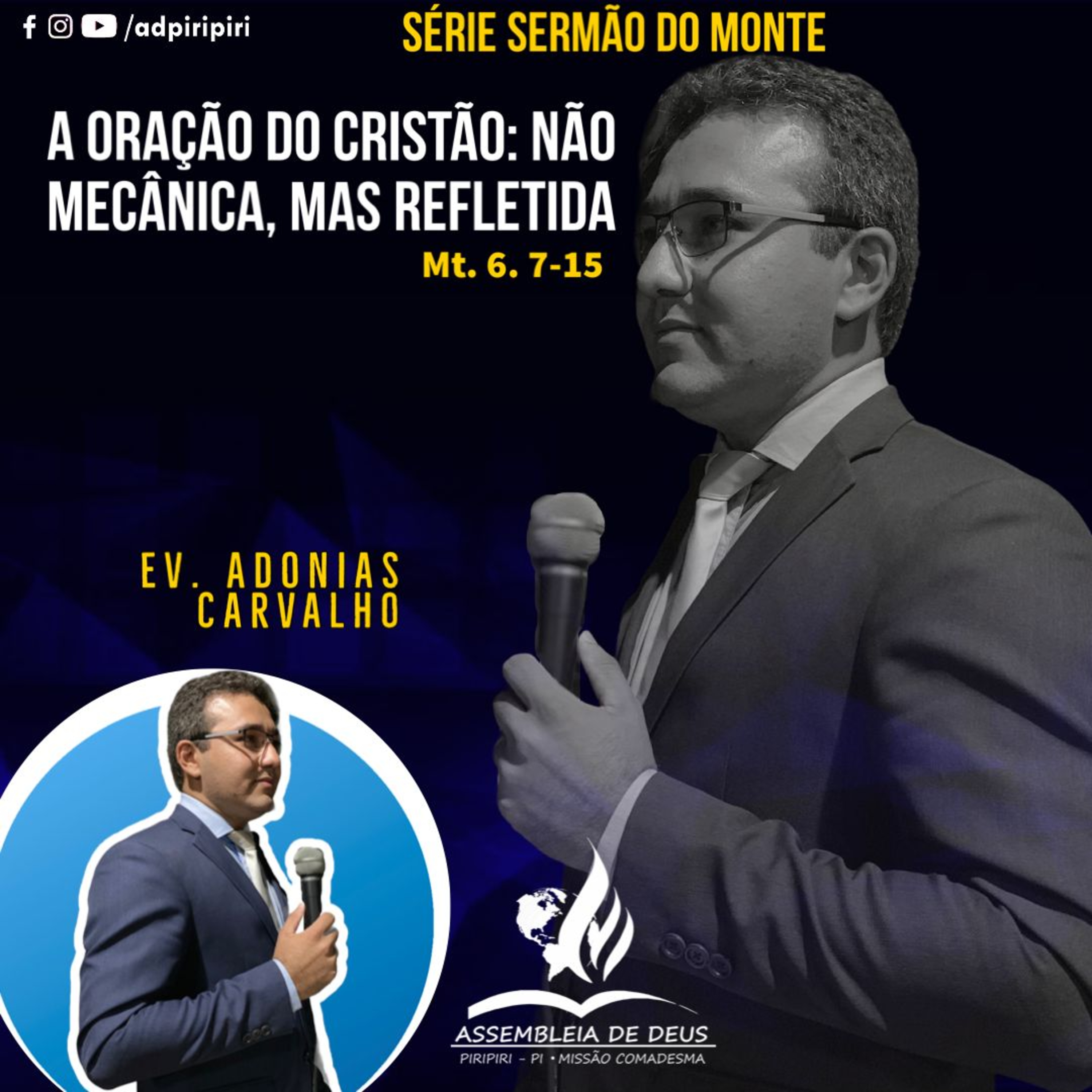 A ORAÇÃO DO CRISTÃO: NÃO MECÂNICA, MAS REFLETIDA (Mt. 6.7-15) #119 episode artwork
