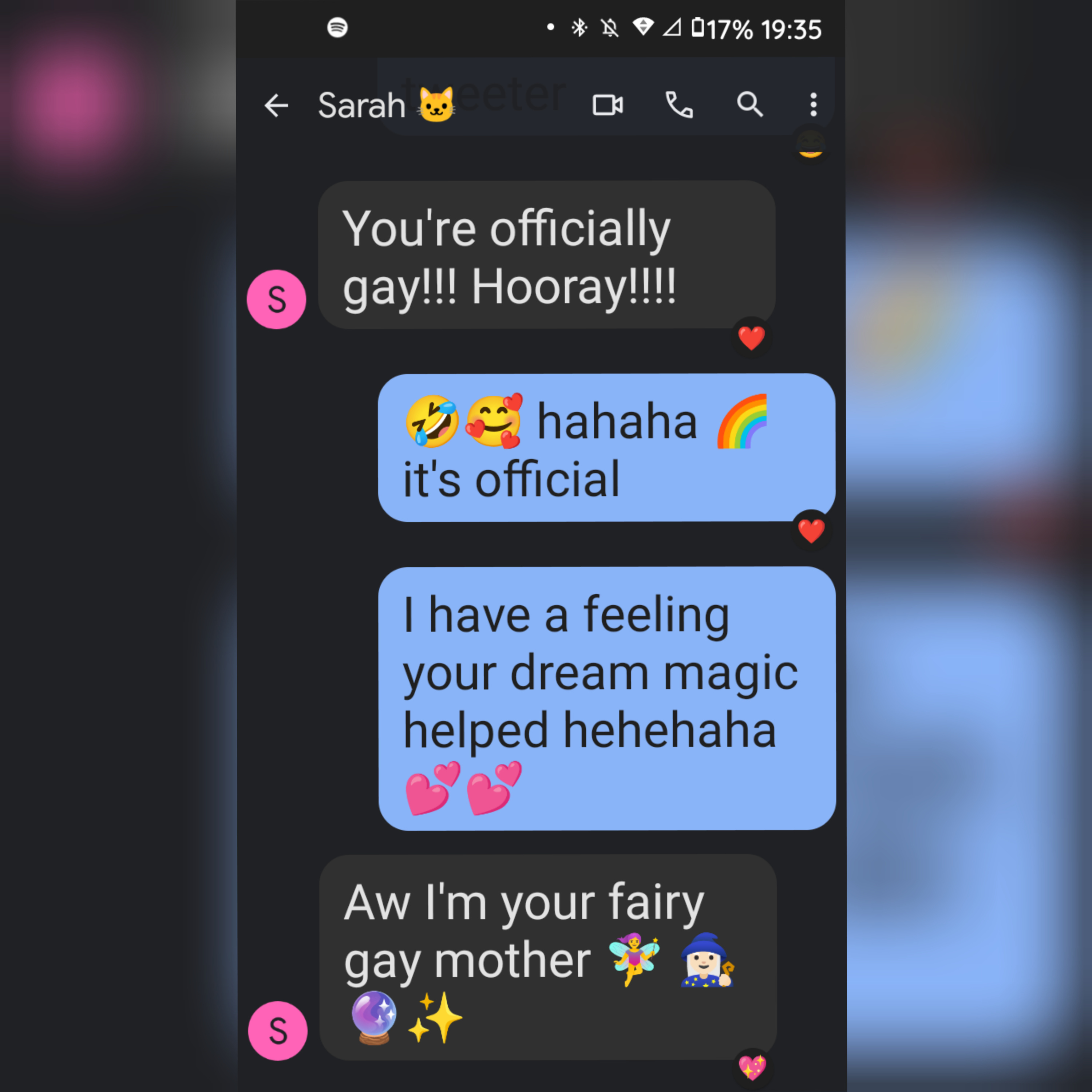 Daniel is having gay dreams