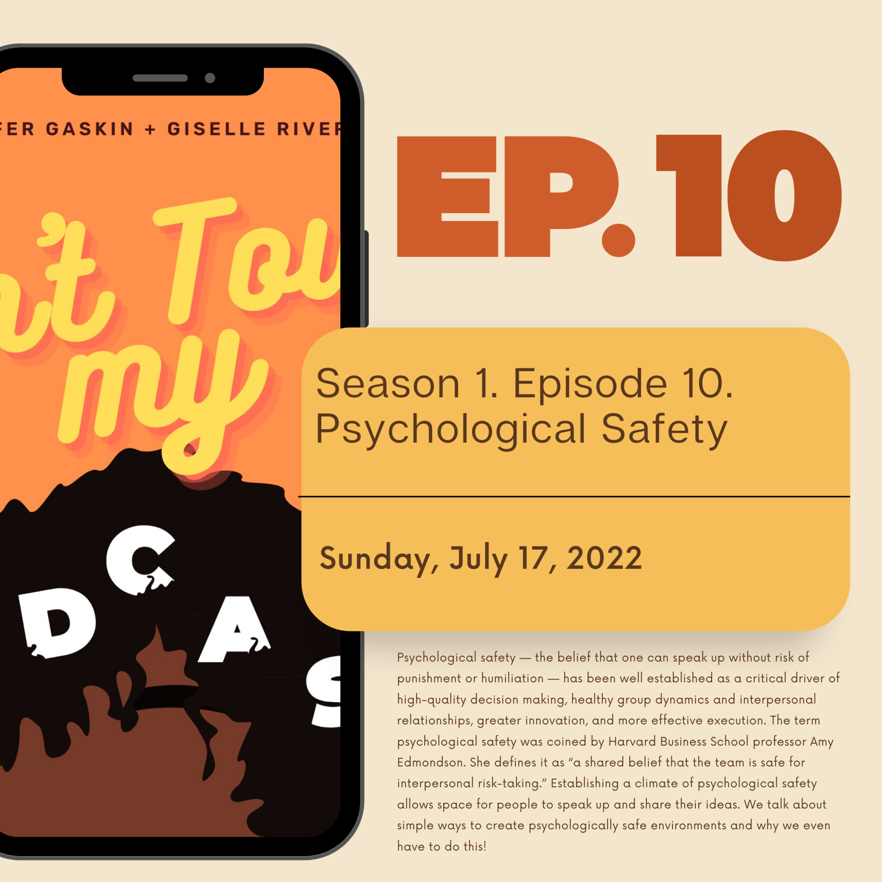 Season 1. Episode 10. Psychological Safety episode artwork