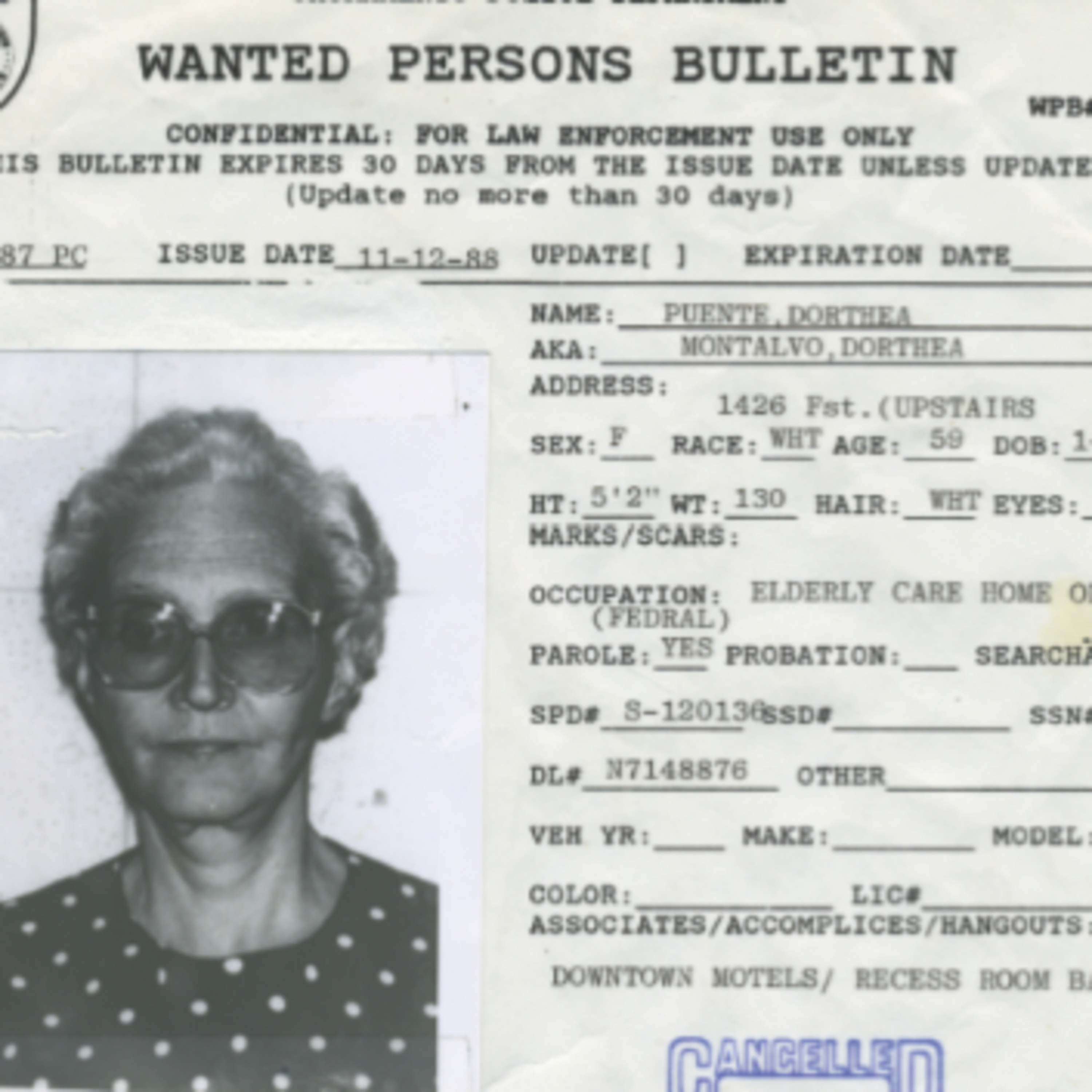 Dorothea Puente: The Grandma next door  (Part 2)