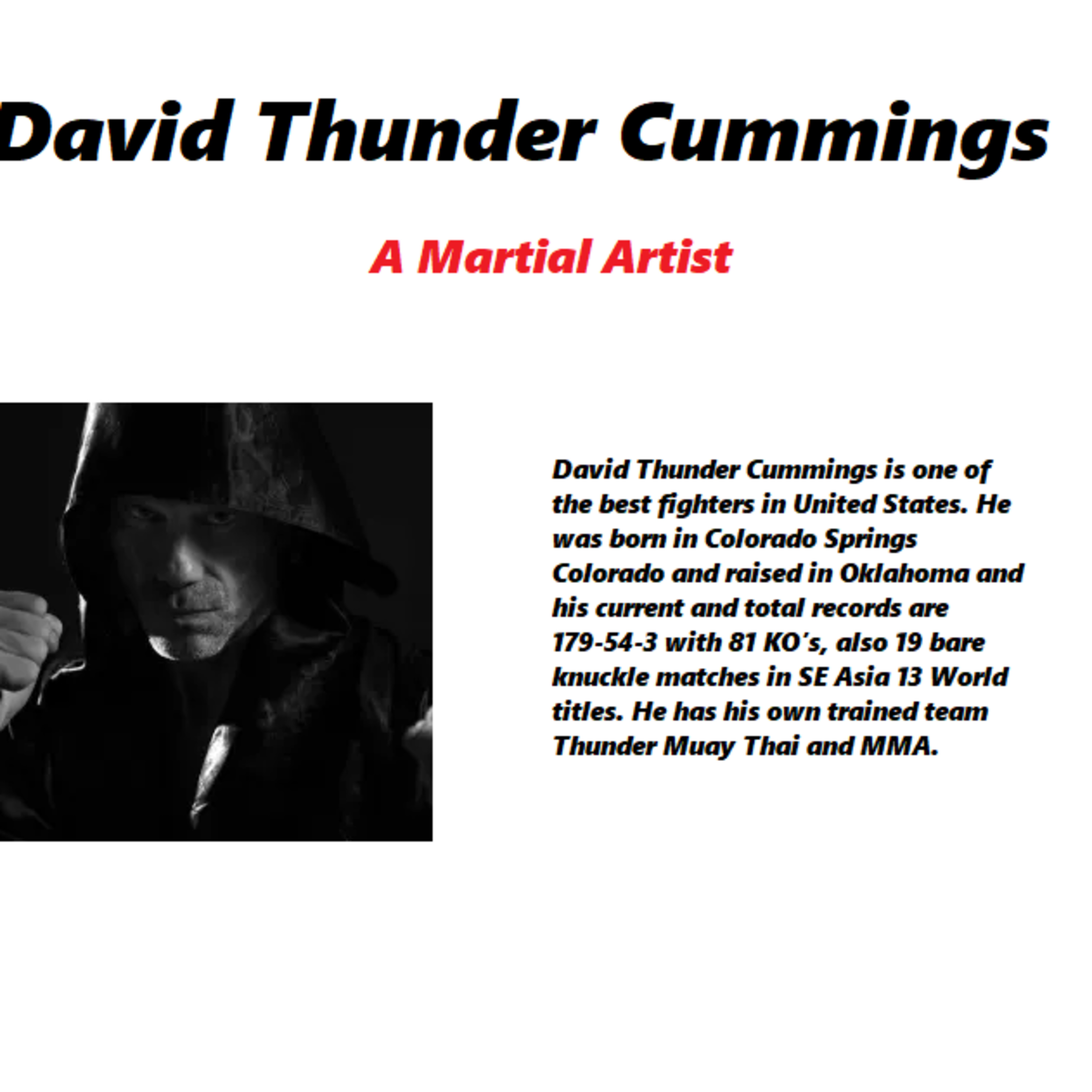David Thunder Cummings