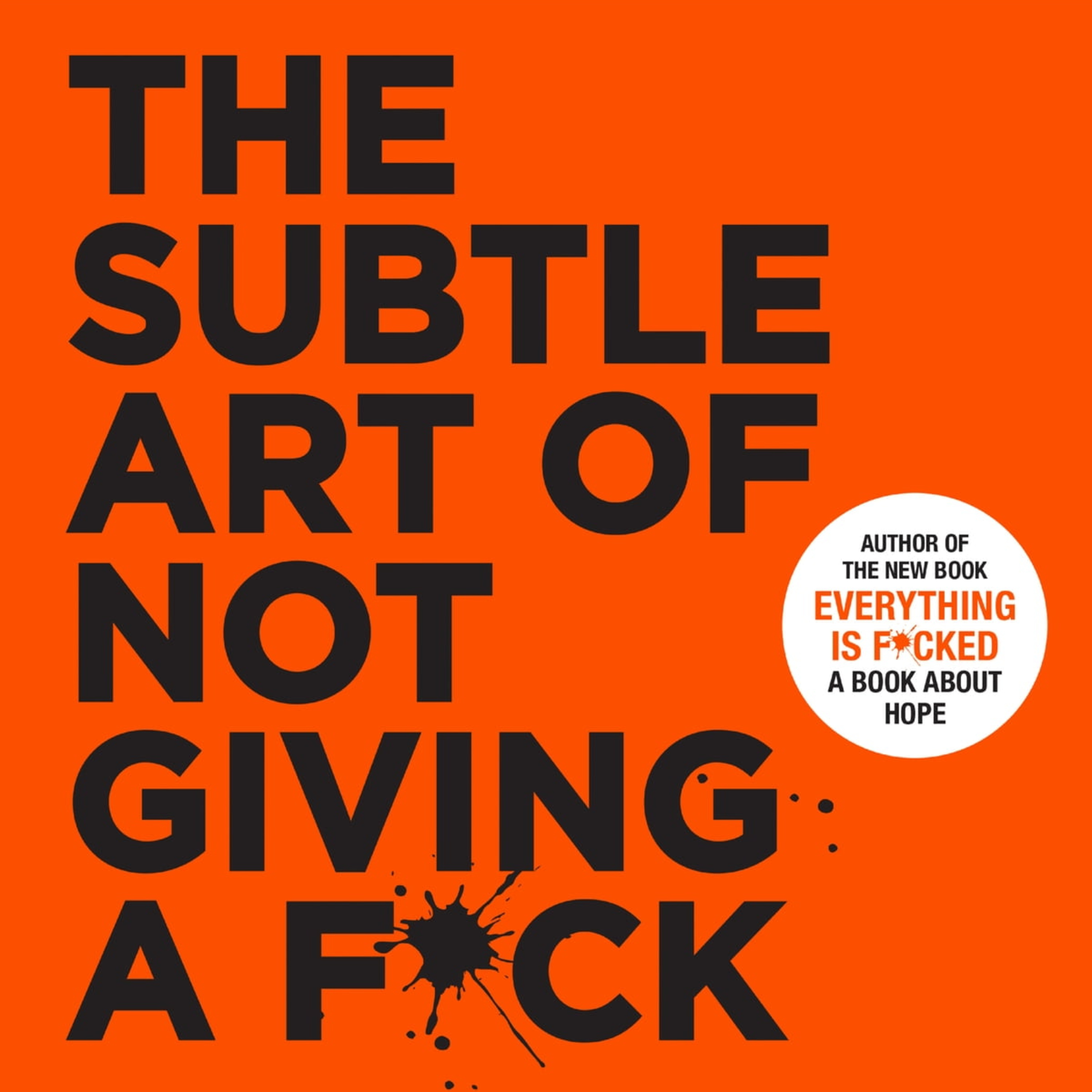 کاور خلاصه صوتی کتاب The subtle art of not giving a fuck