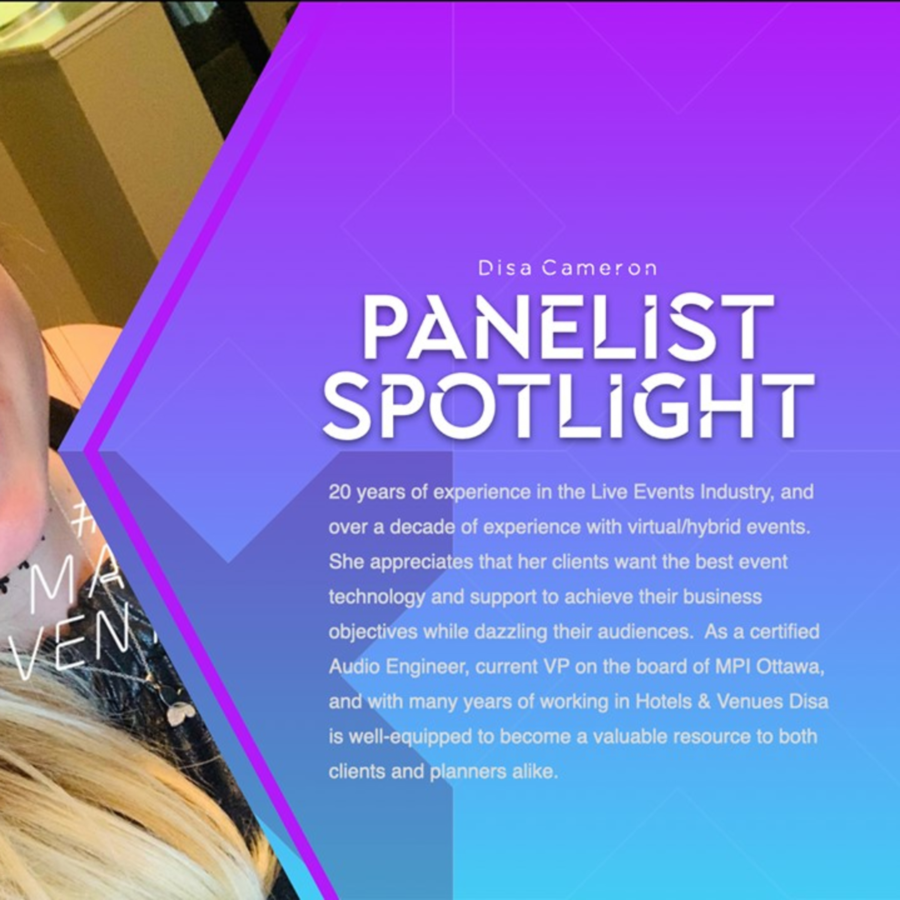 Panelist Spotlight- Disa Cameron episode artwork