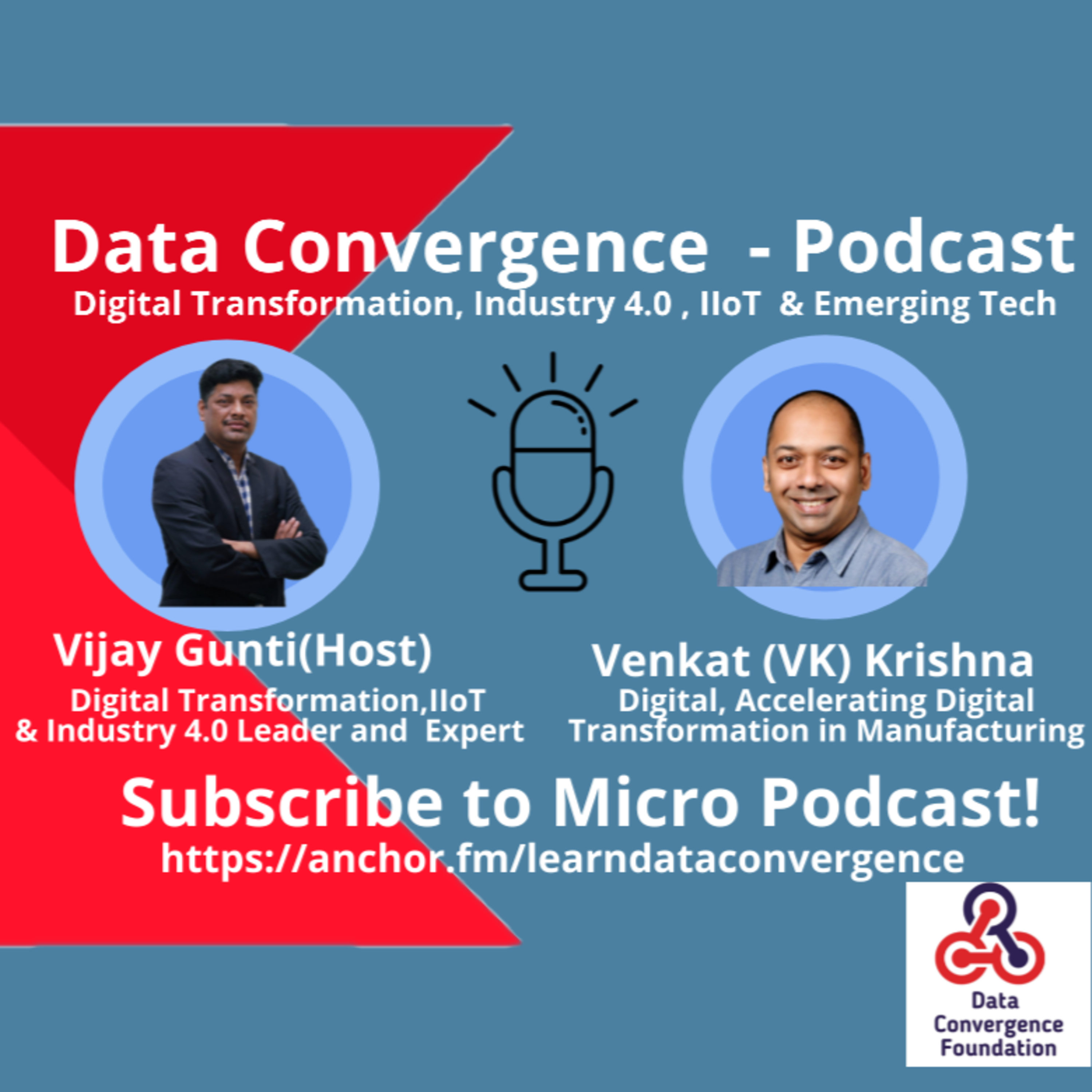 Data Convergence Foundation Podcast : DxT + Industry4.0&5.0 + Sustainability +Emerging Technologies