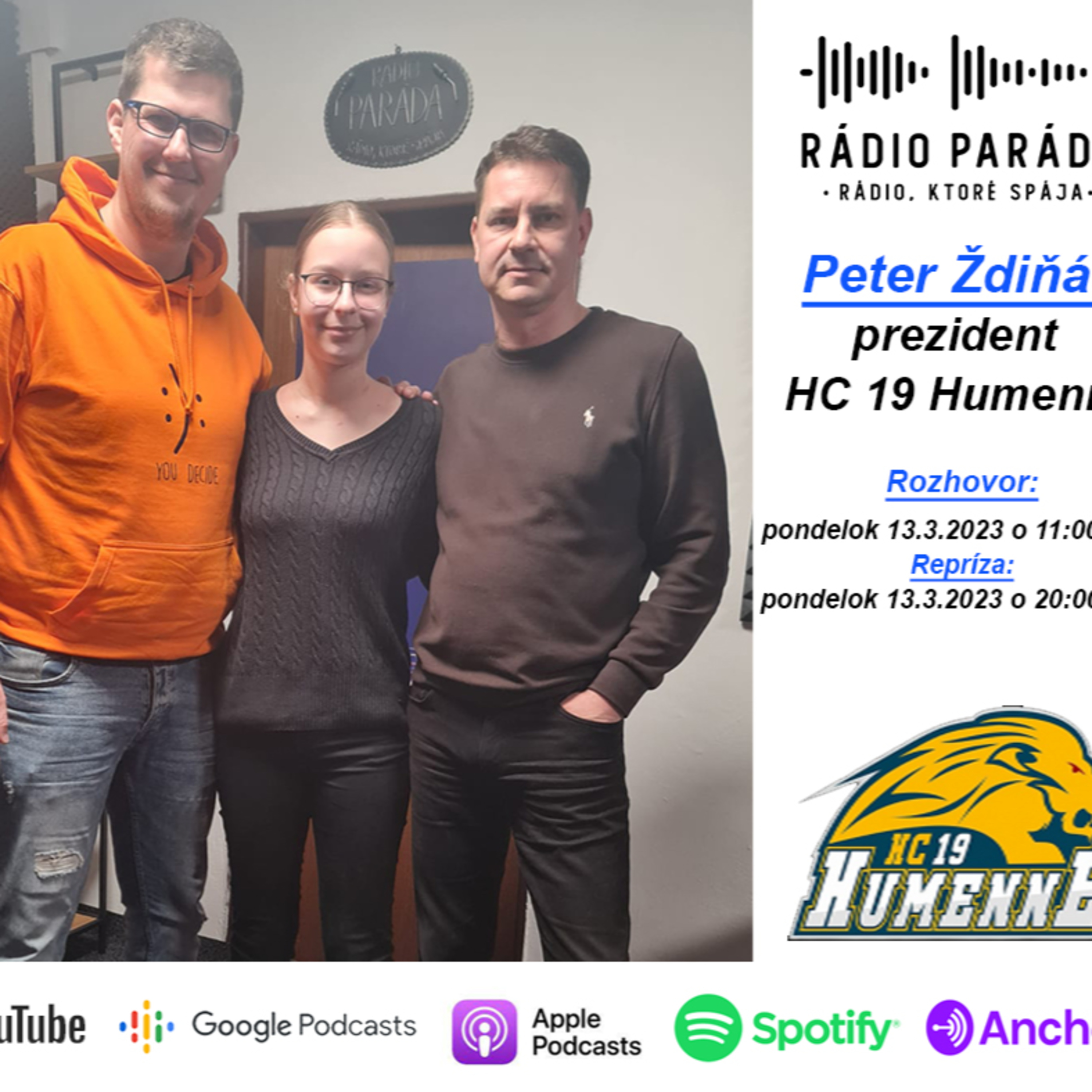 Rozhovor: S Petrom Ždiňákom, prezidentom HC 19 Humenné, o nálade v tíme po zákl. časti a pred play-off episode artwork