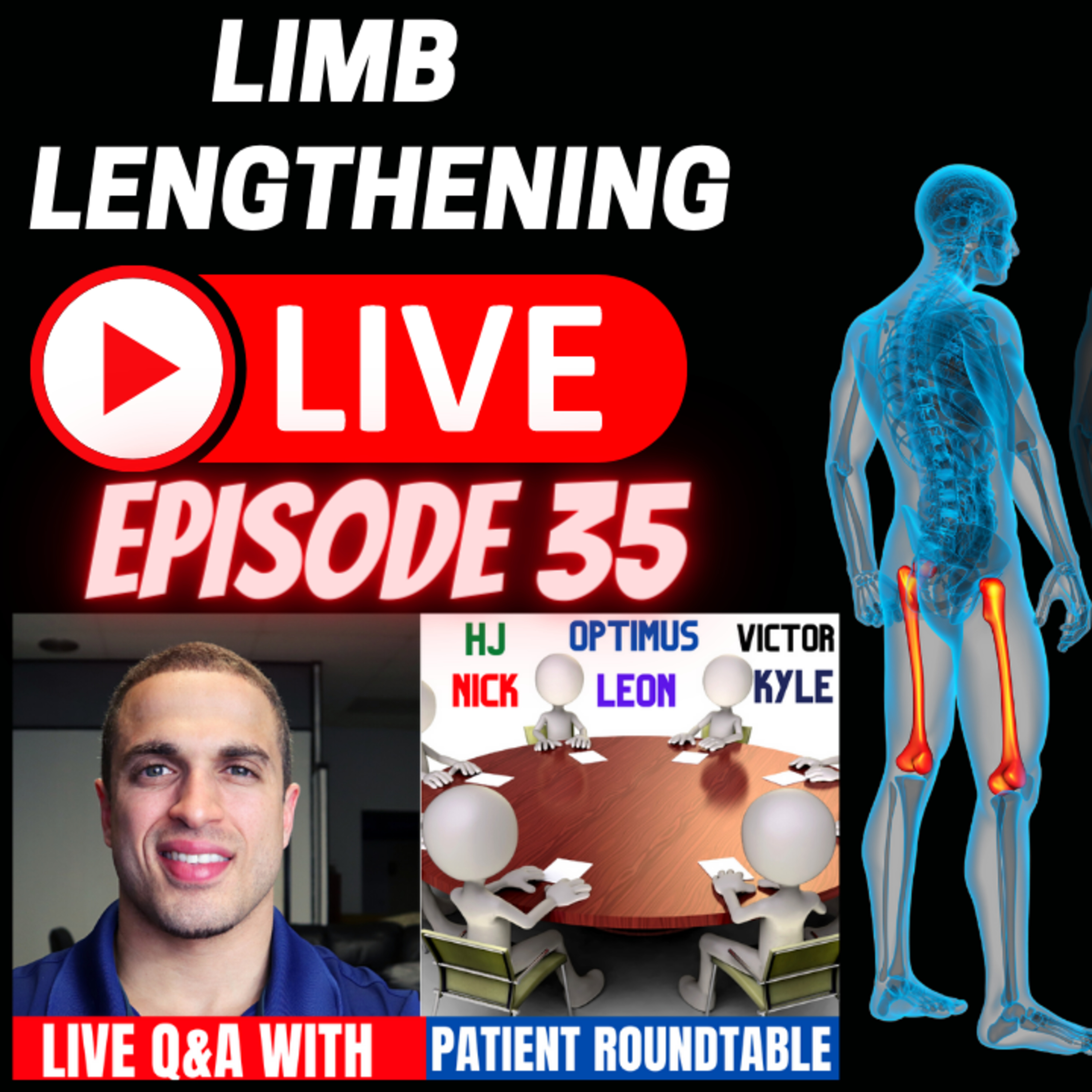 PART 2 - Leg Lengthening Podcast Episode 66 - Limb Lengthening LIVE Episode 35 - CLL Patient Roundtable