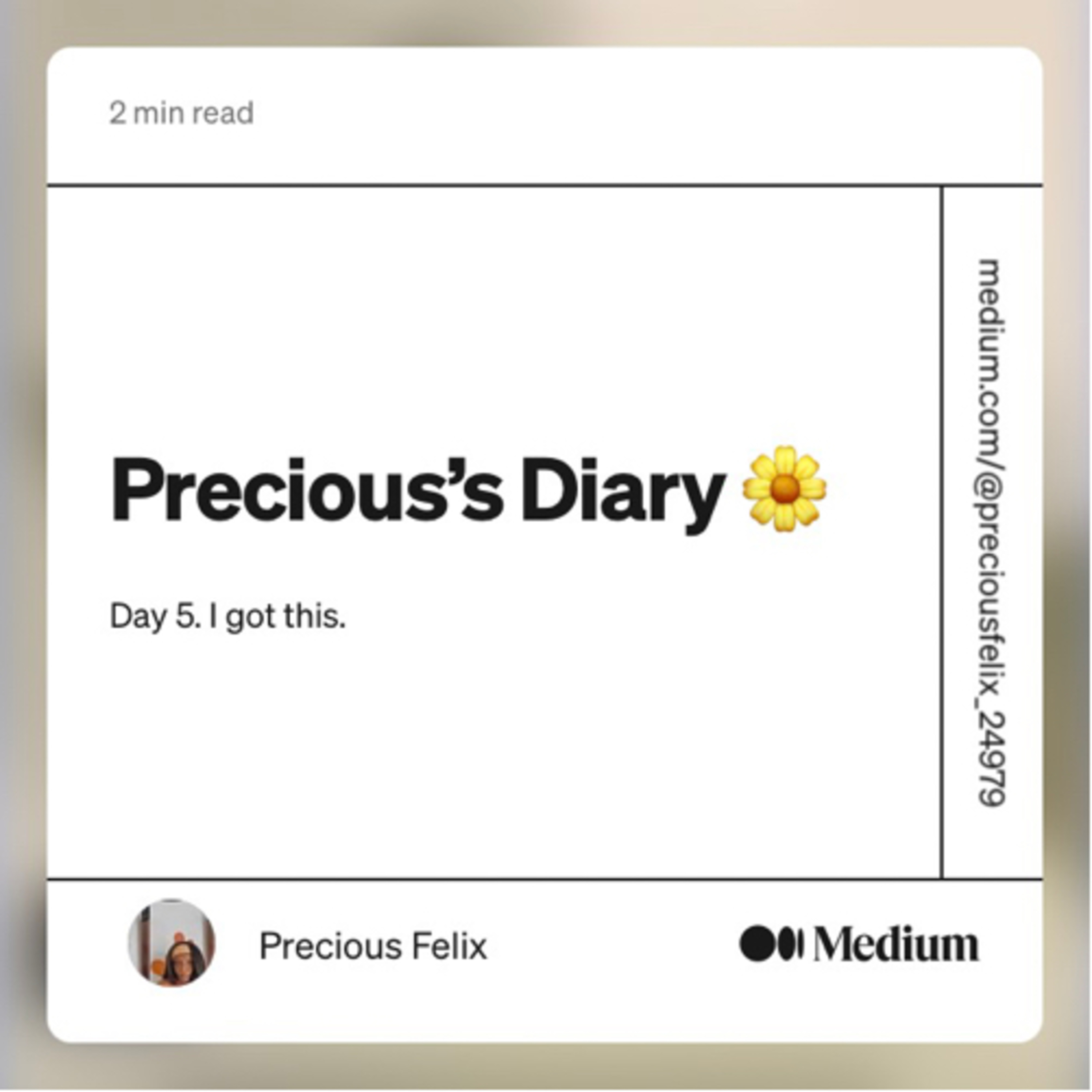 Precious’s Diary 🌸🤎 episode artwork