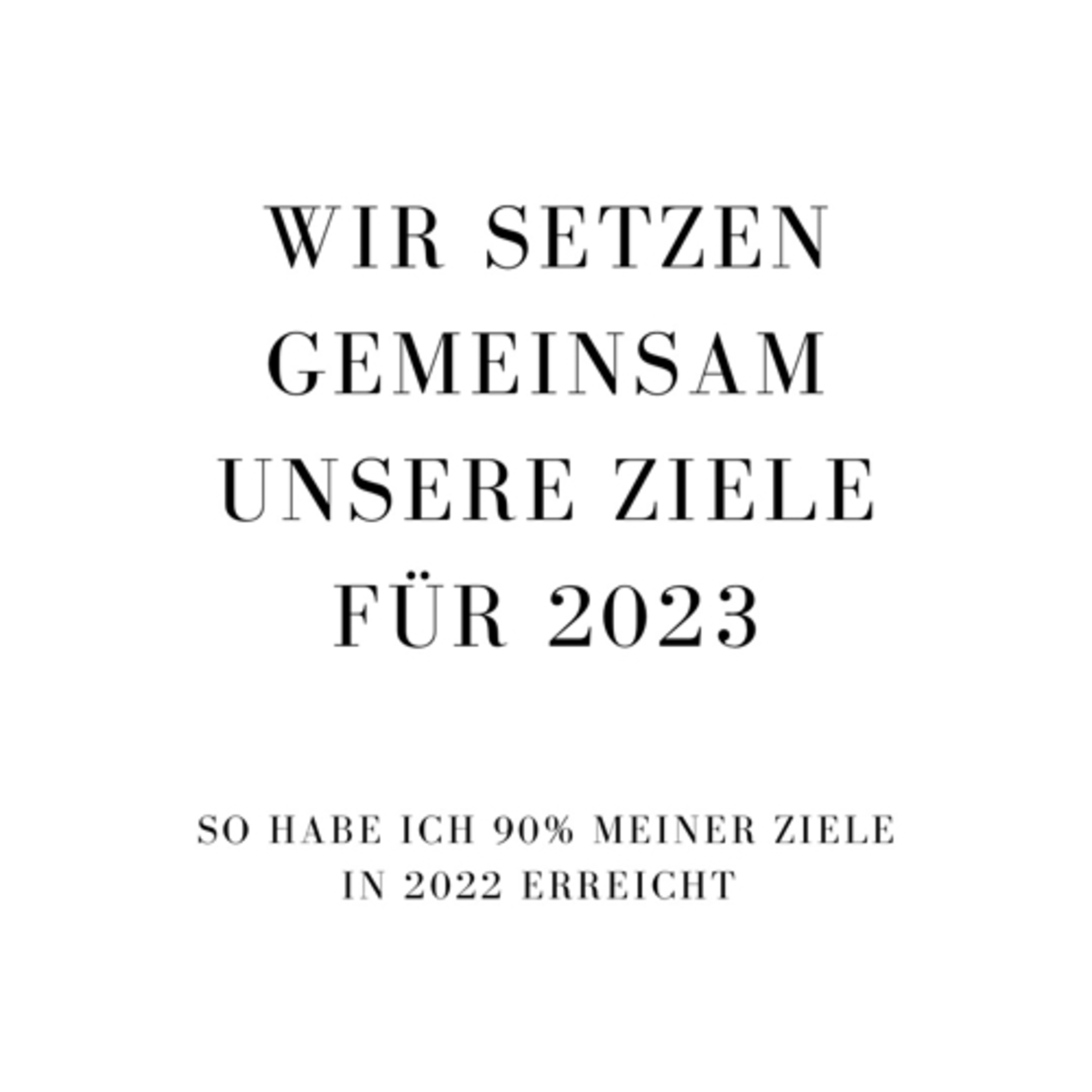 #35| Wir setzen die Ziele für 2023 episode artwork