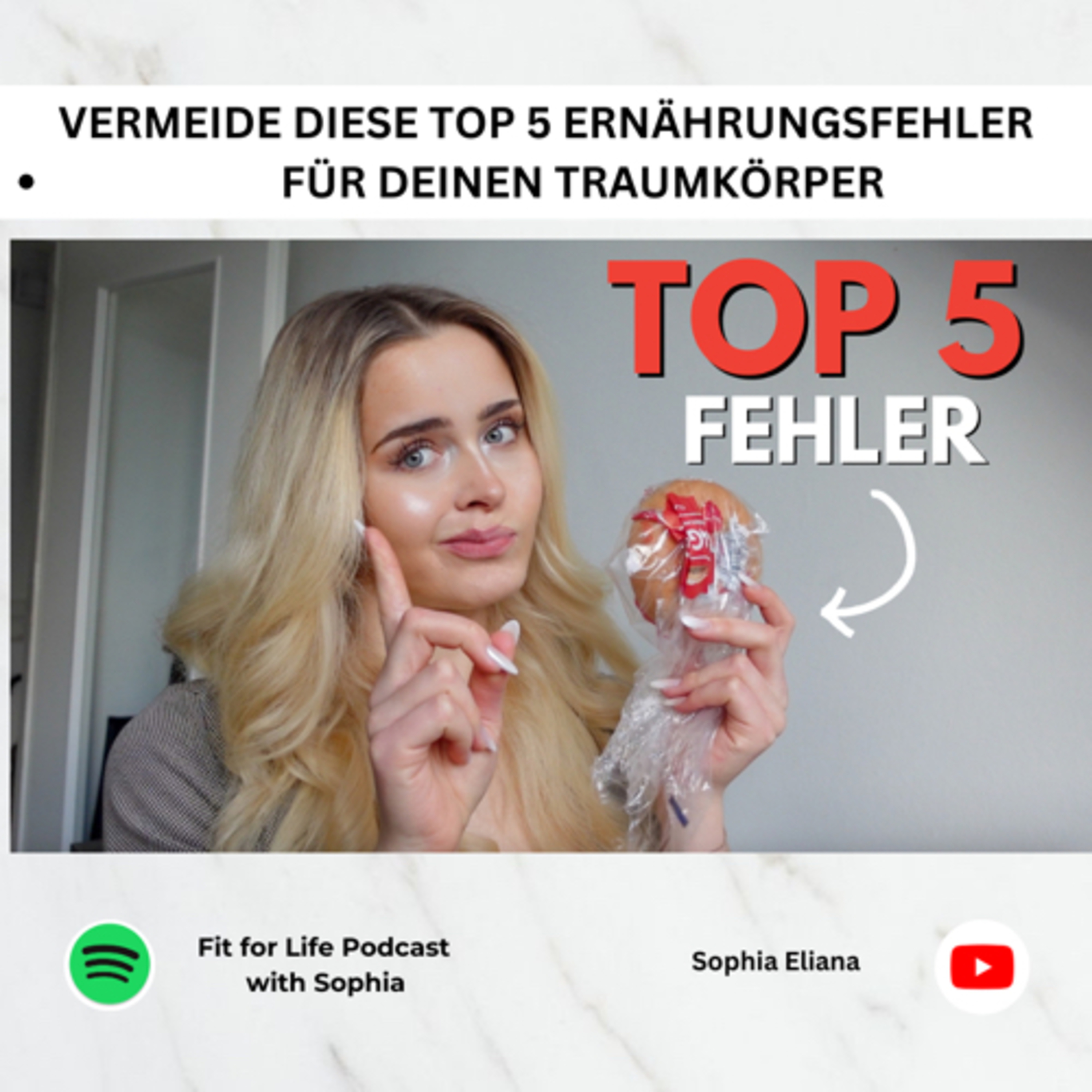 #96| VERMEIDE DIESE TOP 5 ERNÄHRUNGSFEHLER - für deinen Traumkörper episode artwork