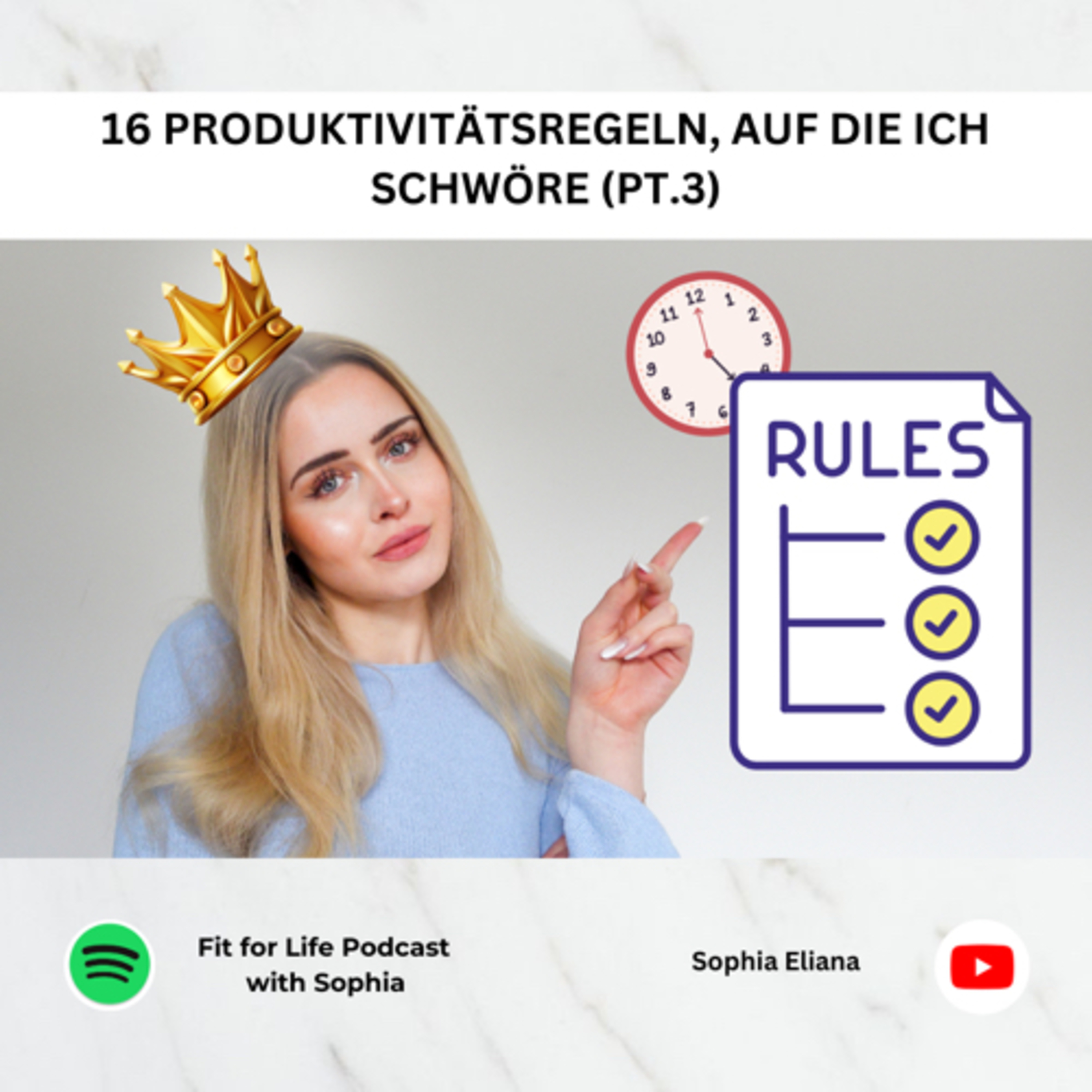 #100| 16 Produktivitätsregeln, auf die ich schwöre (als Produktivitätsqueen) I Pt.3 episode artwork