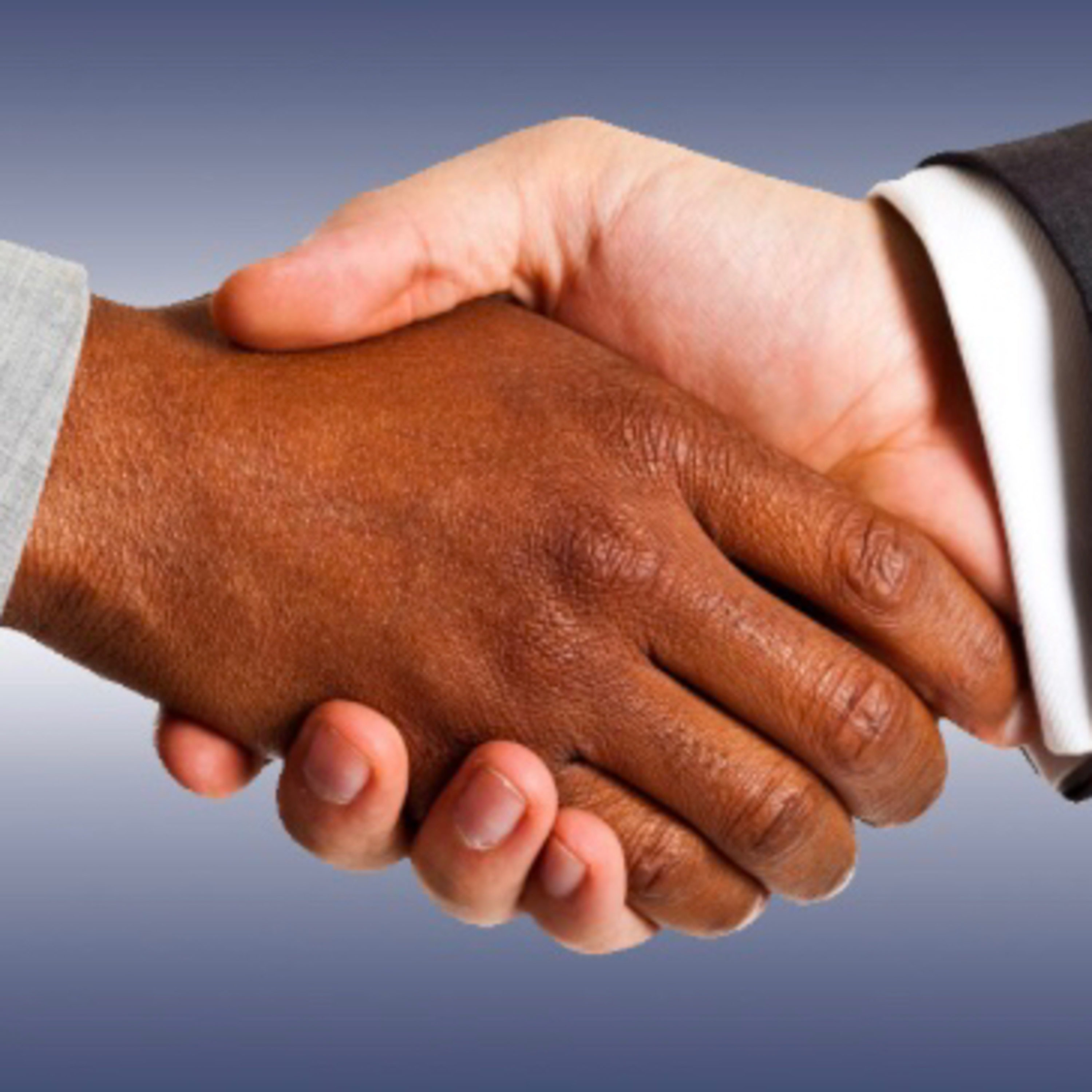 A hand shake  episode artwork