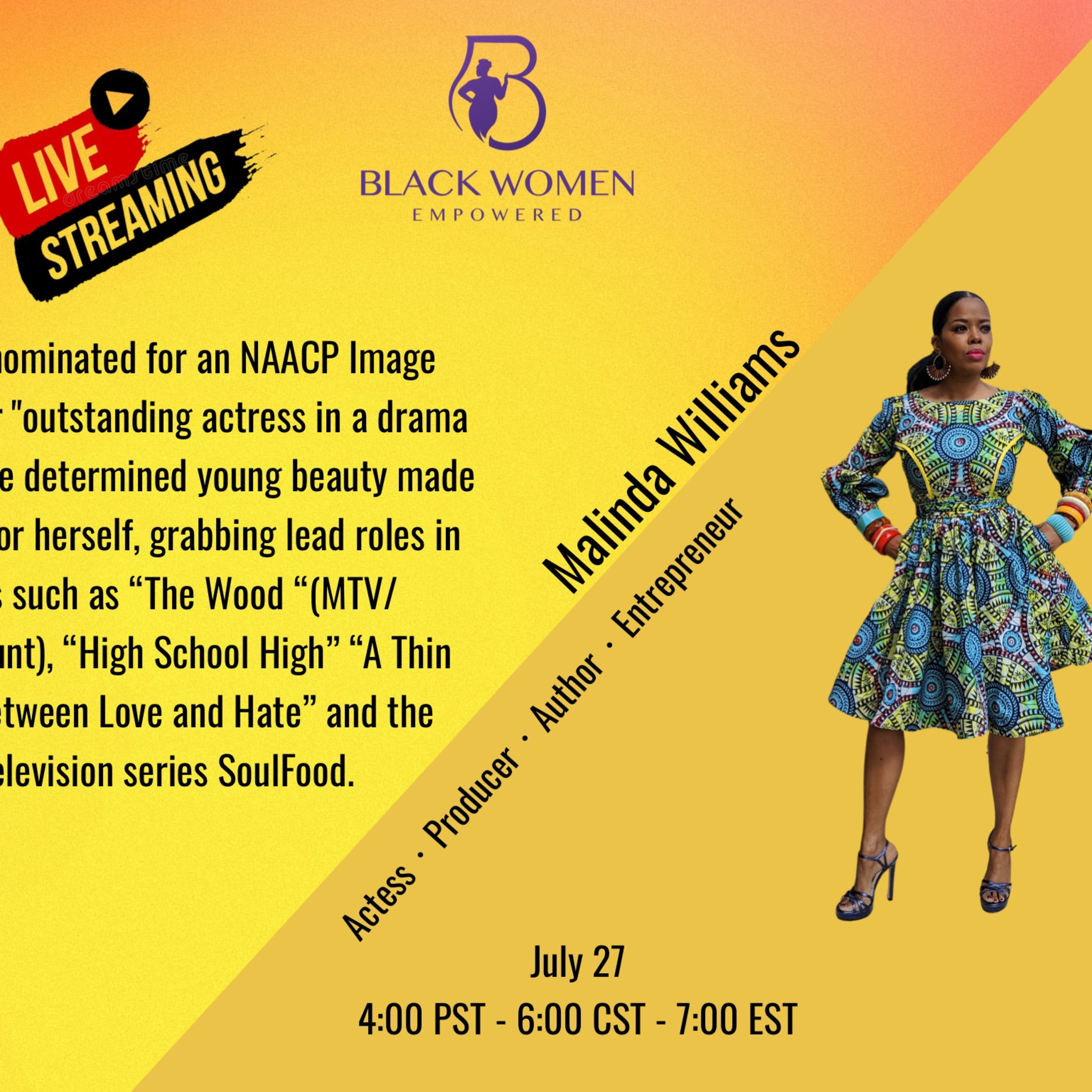 Up close with actress Malinda Williams  episode artwork