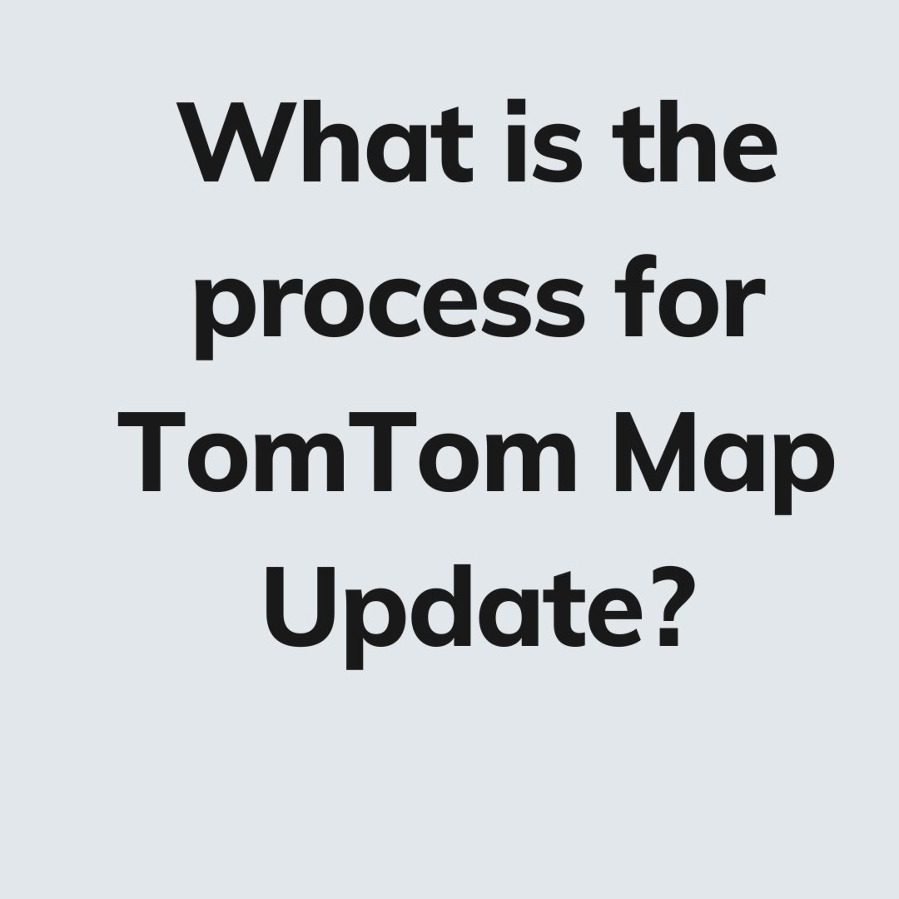 Map Updates