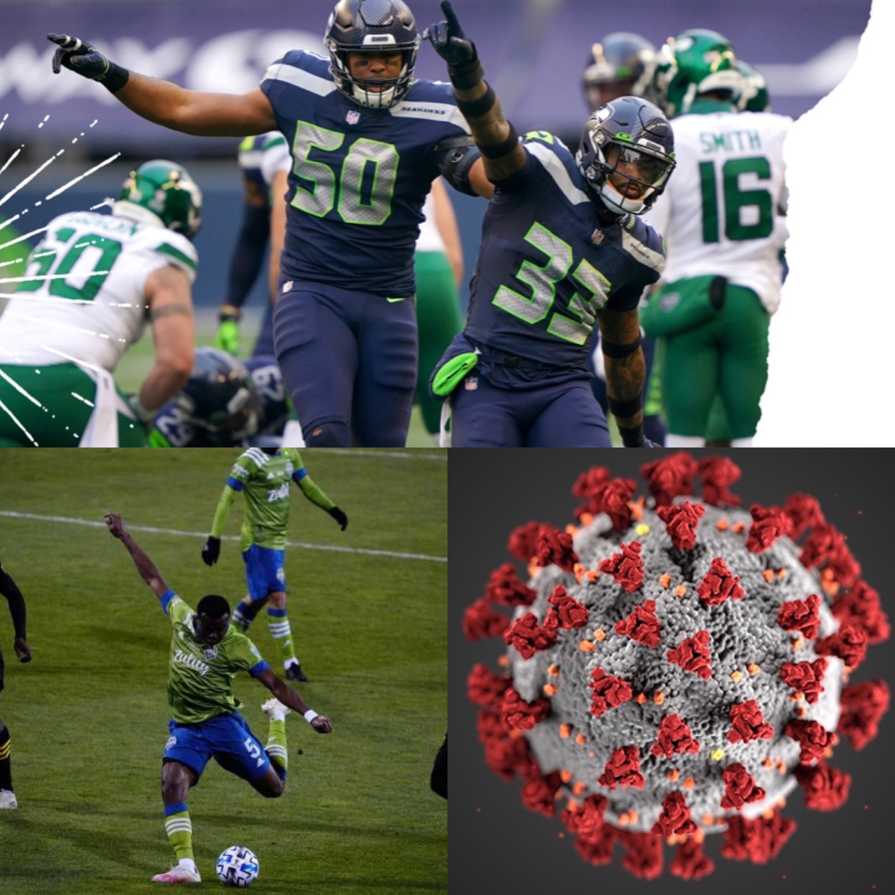 Episode 36: Seahawks blowout Jets, Sounders fall to Columbus FC, Huskies get games cancelled episode artwork
