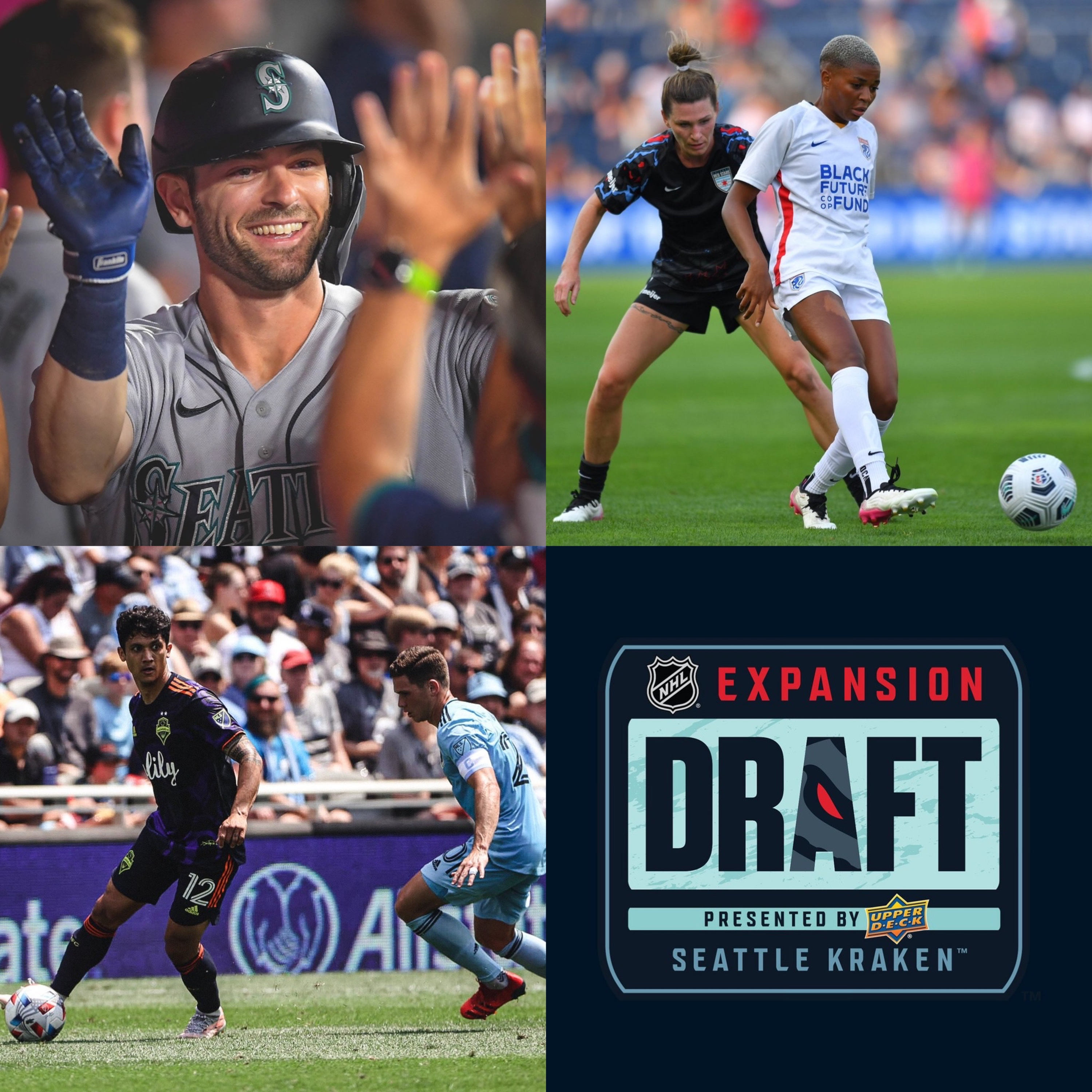 Episode 87: Mariners Post-All-star break, Sounders first loss, Reign lose, Kraken expansion draft soon, Richard Sherman + more episode artwork