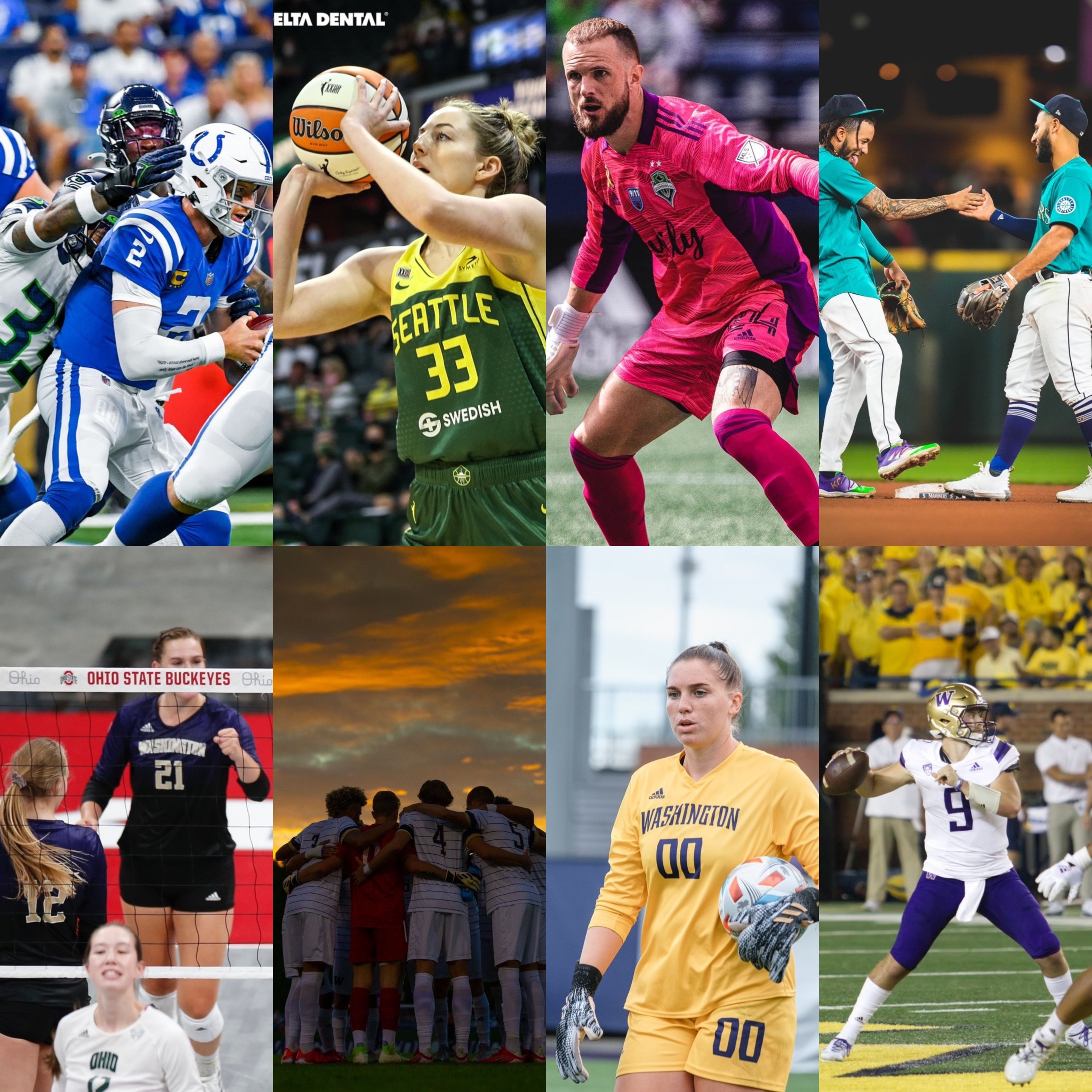 Episode 101: Seahawks shred Colts, Mariners get closer, Storm big injury, Reign end roadtrip, Sounders beat Minnesota, Kraken signings, UW soccer and Volleyball + more episode artwork