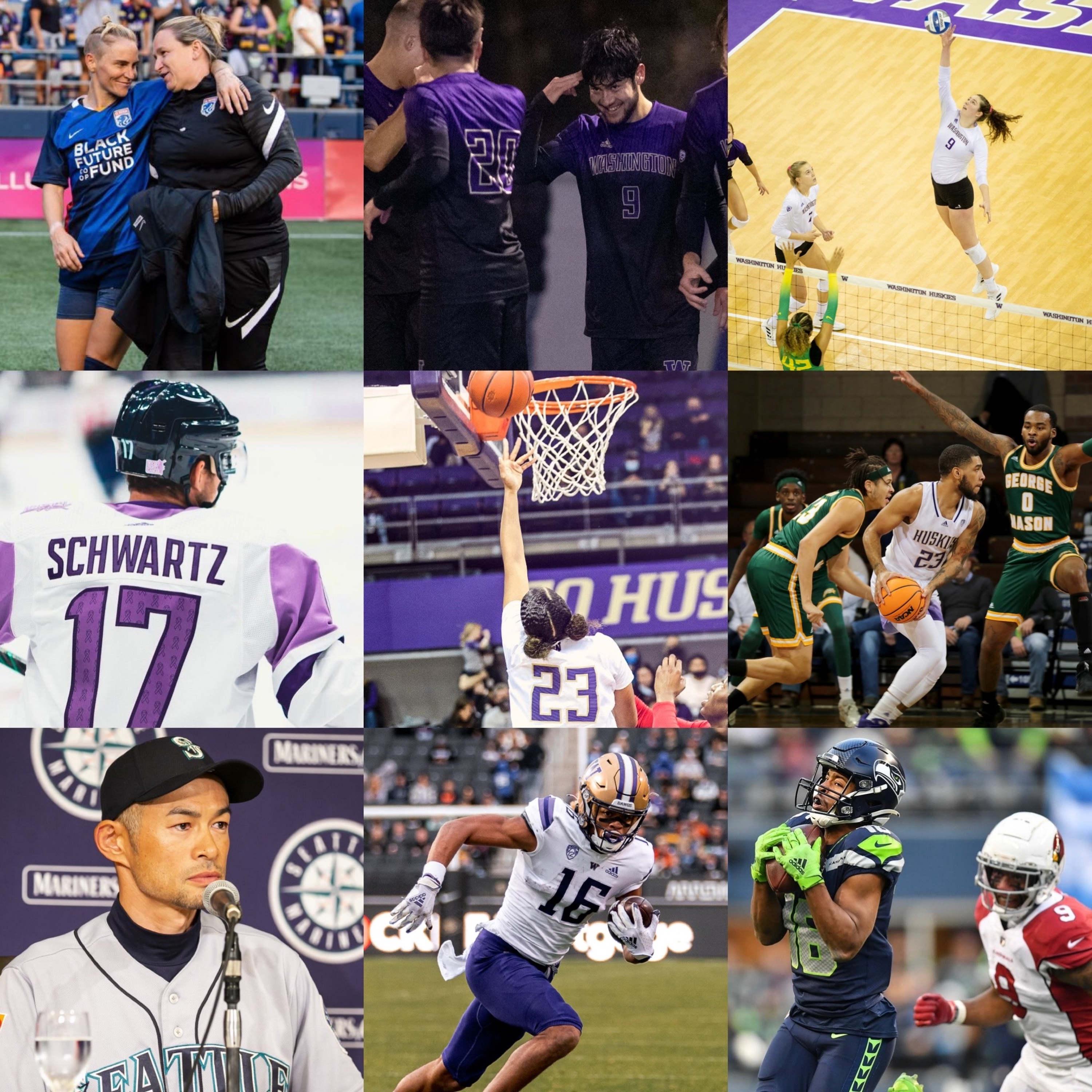 Episode 112: Harvey and Fishlock earn NWSL awards, UW Men's soccer, UW volleyball get wins, UW men's and women's basketball, Seahawks and UW football lose + more episode artwork