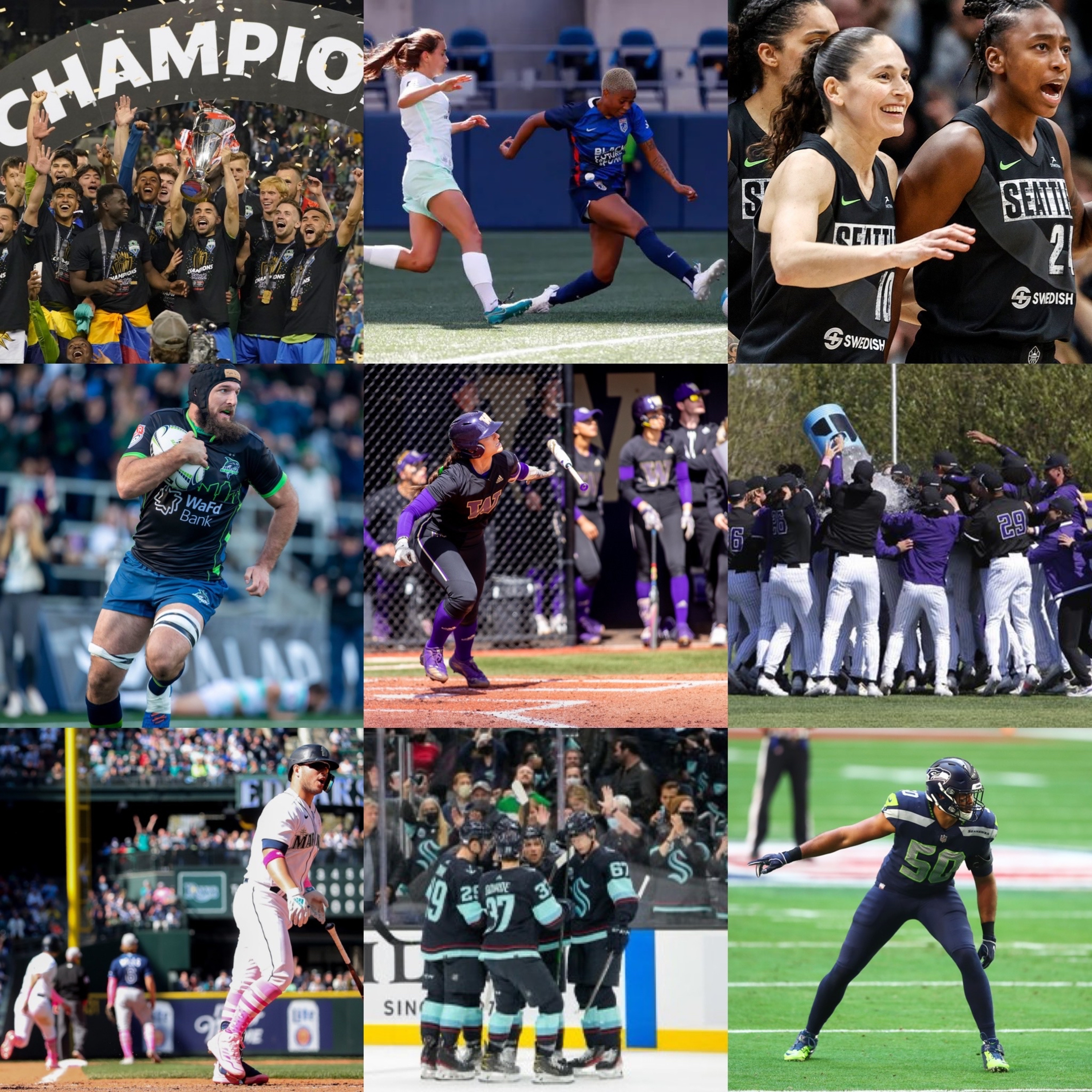 Episode 151: Sounders are Concacaf Champions League victors, Storm bench impressing early on, time to panic on Mariners?, Reign part of controversy, Kraken season in review, possible KJ return? + UW episode artwork