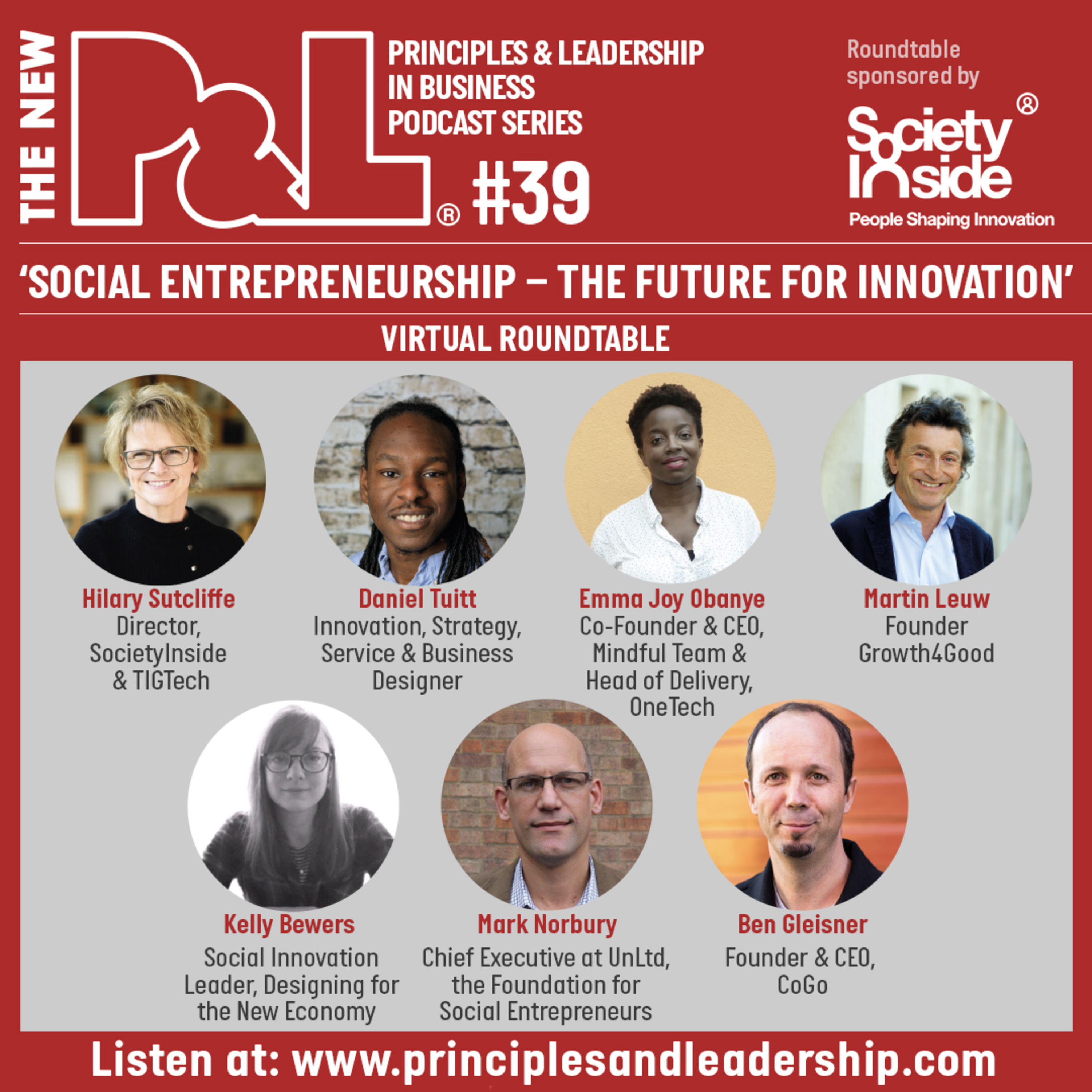The New P&L 'Social Entrepreneurship - The Future for Innovation' Roundtable Panel Discussion  episode artwork