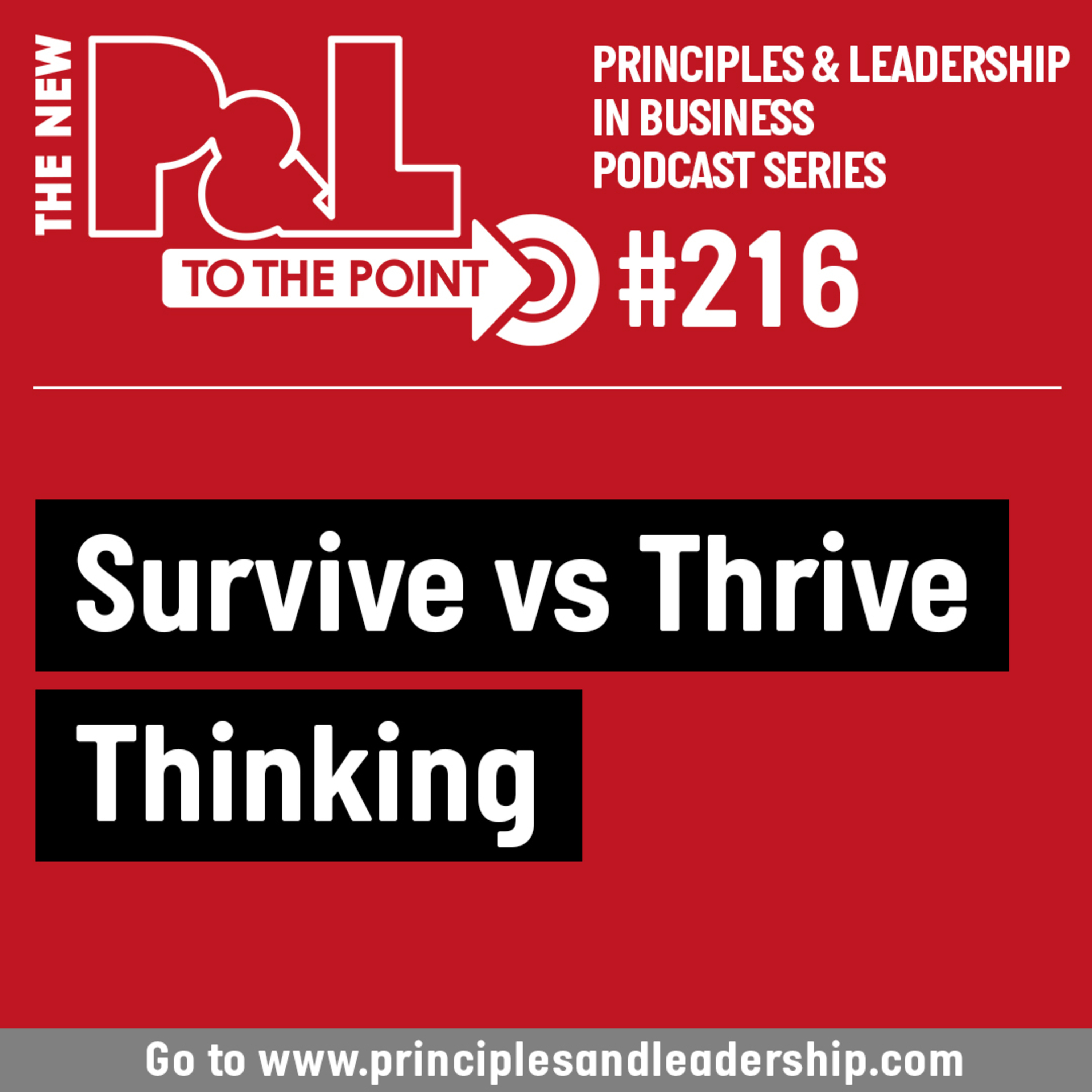 The New P&L TO THE POINT on Survive Vs Thrive Thinking  episode artwork