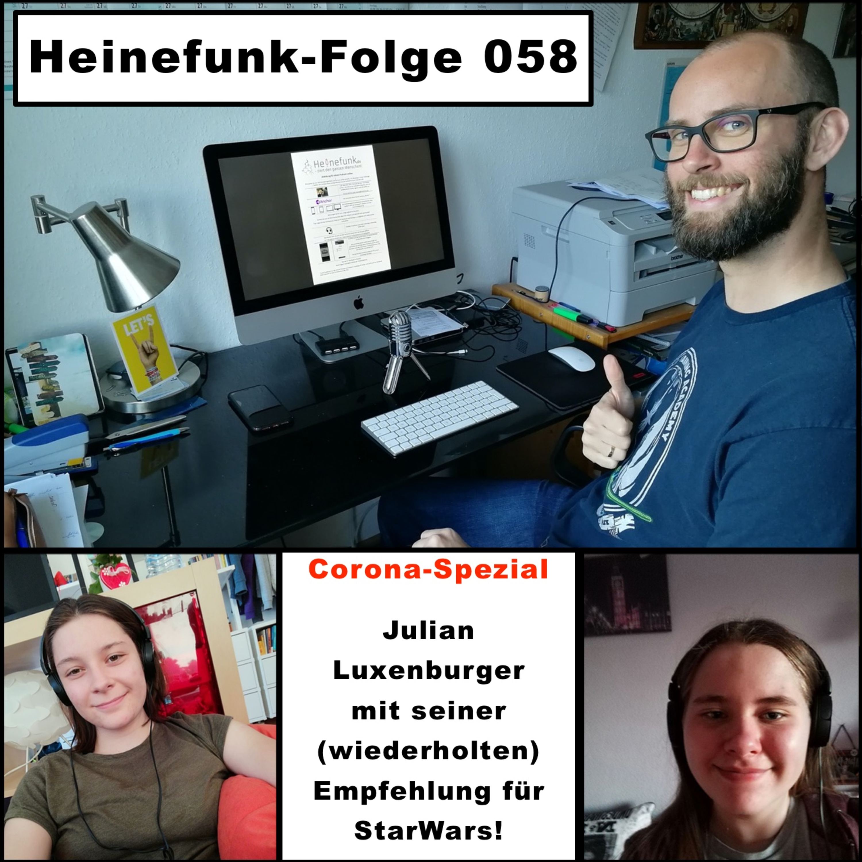 Heinefunk-Folge 058: Julian Luxenburger (wiederholt) über StarWars und seinen Wunsch alle Religionsstifter in der Kneipe zu treffen episode artwork